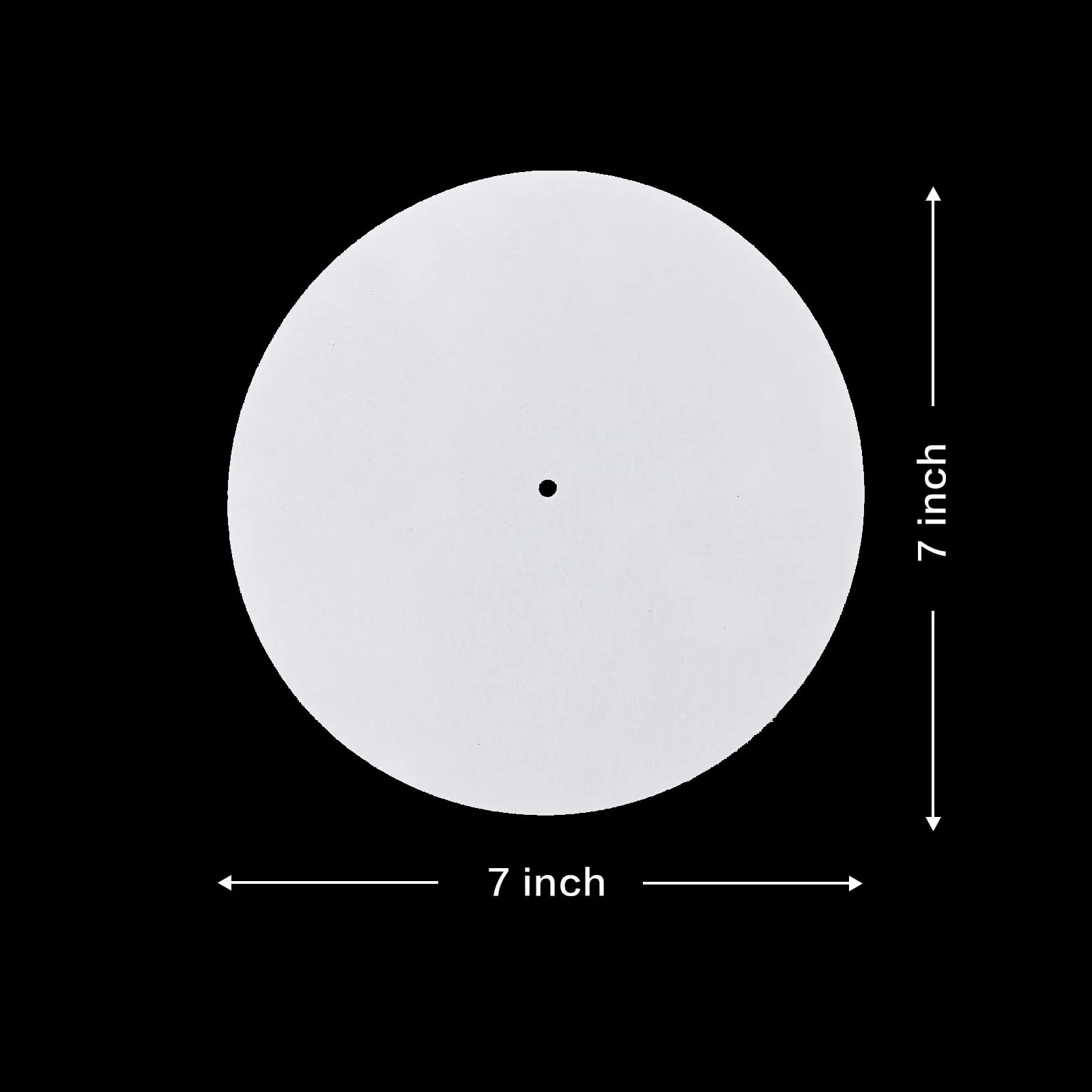 Turntable Slipmat Wool Mat, 7 Inch Turntable Mat Anti-Static for Vinyl Record?Record Player Accessories Professional Tuning Equipment Improve Sound (white) white - Image 7