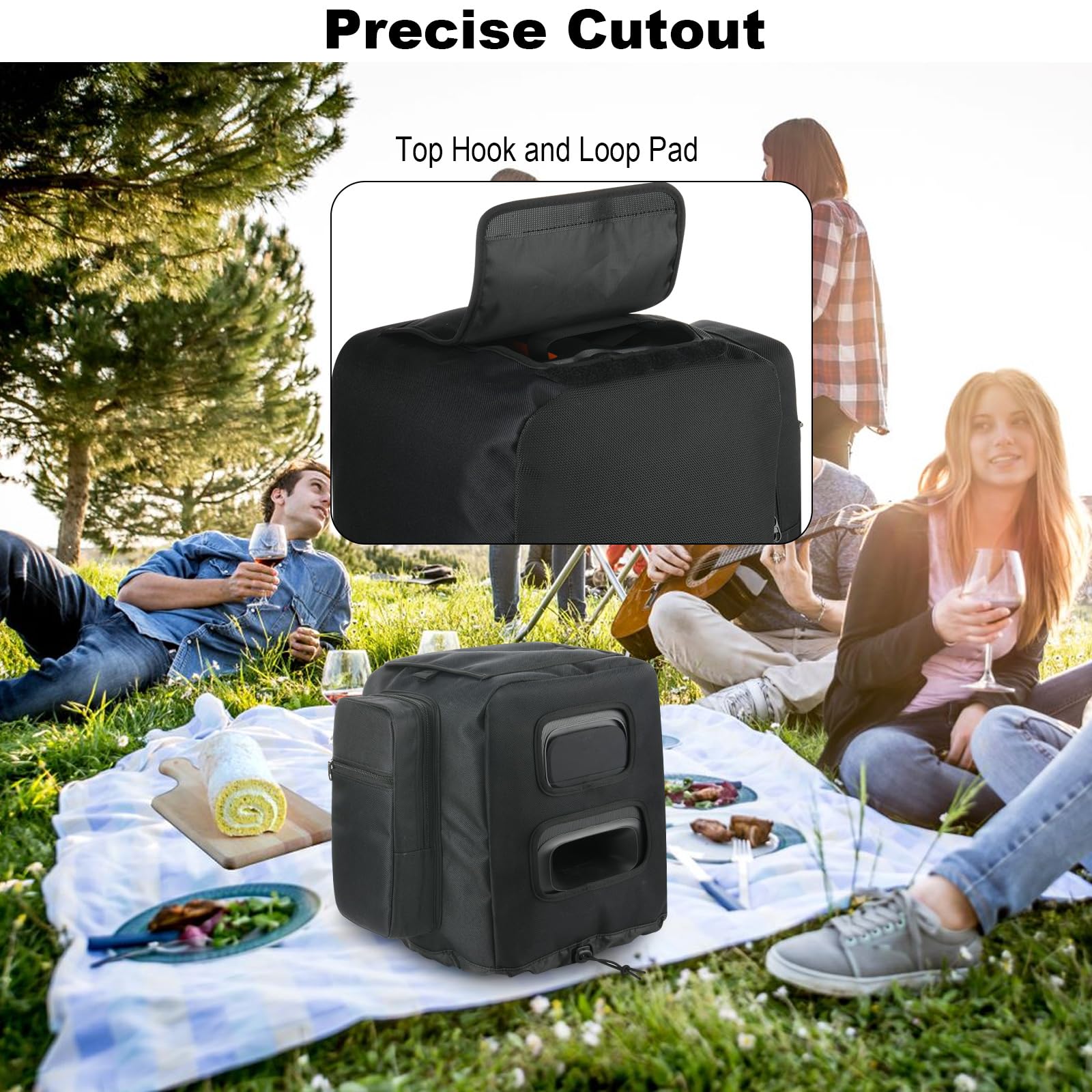 TXEsign Speaker Cover Protective Speaker Case for JBL PartyBox Encore Essential Portable Party Speaker Replacement Cover Speaker Slip Cover with Side Microphone Storage Bag Accessories Bag - Image 5