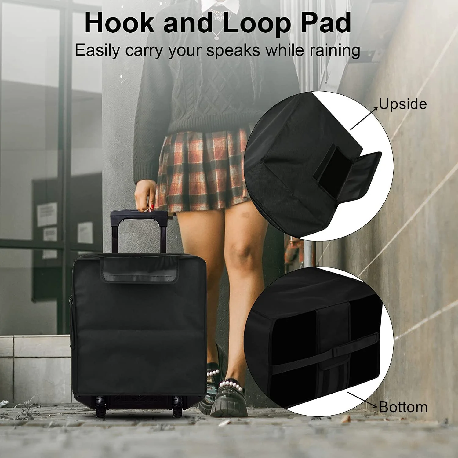 TXEsign Speaker Cover Replacement Bag for ION Audio Block Rocker Plus, with MIC Bag Protective Slip Case Dust Cover Bag for Ion Karaoke Bluetooth Speaker - Image 5