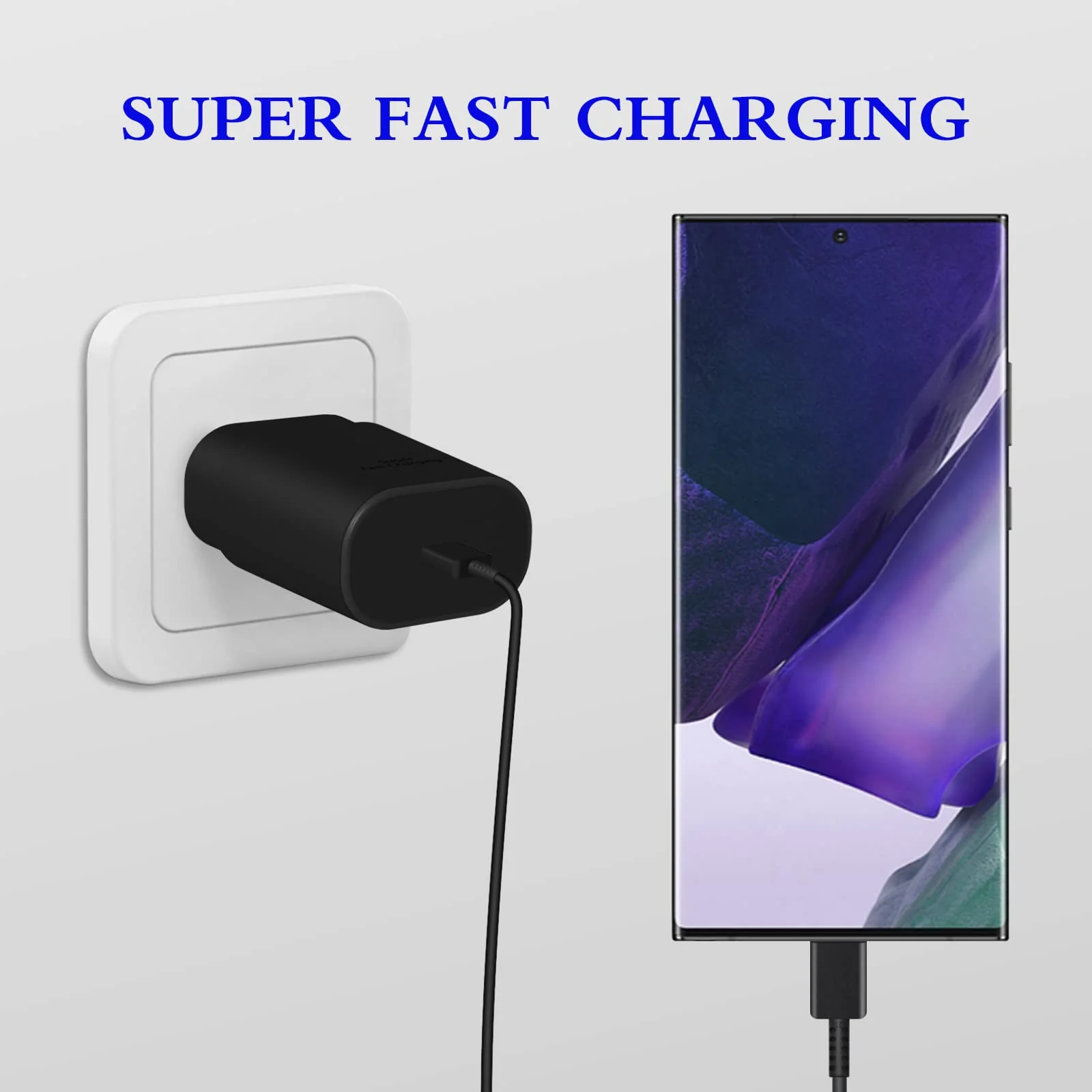 Type C Charger, 2-Pack 25W Type C Super Fast Charging with 6ft Android Type C Phone Charger Cable Compatible with Galaxy S23 Ultra/S23+/S22/S21/S20/Phone 15/15 Plus/15 Pro Max - Image 4