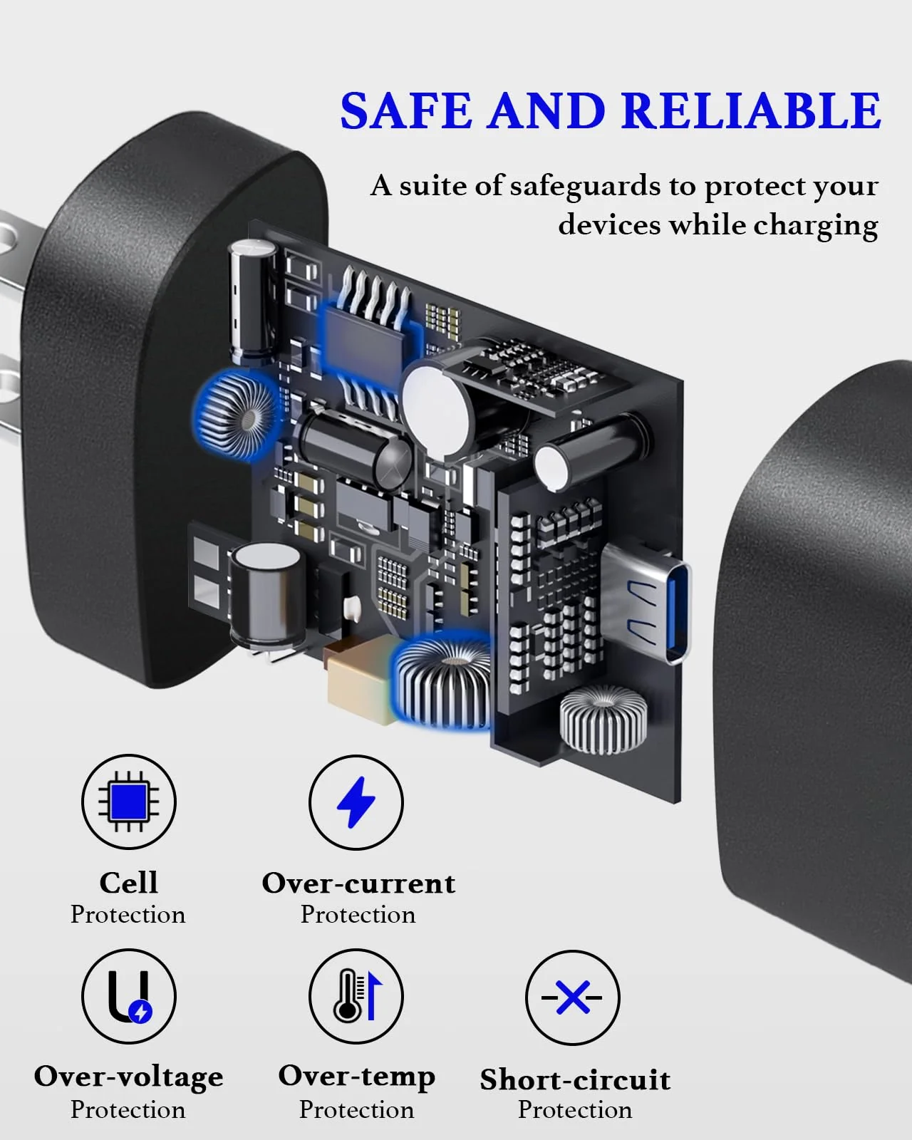 Type C Charger Fast Charging, 2 Pack 25W USB C Charger Type C Super Fast Charging with 10 FT Android Phone Fast Charger USB C Cable Compatible with Galaxy S24 Ultra/S23/S22/S21/S20/Phone 15 Pro Max - Image 2