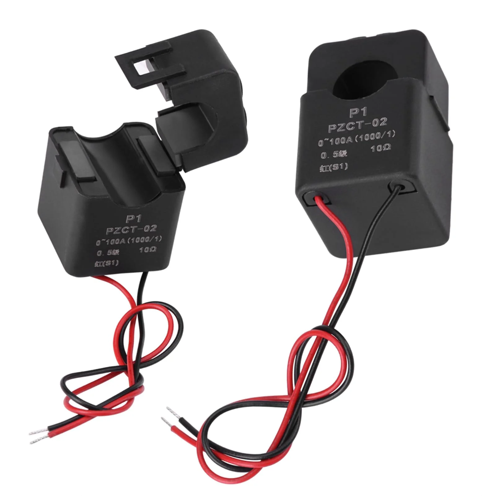 Uadme Split Core Current Transformer, PZCT-02 Current Transformer 100A, Precise Current Sensor for 100A Amp Energy Meter, Fully Closed, Snap Connection Structure - Image 9