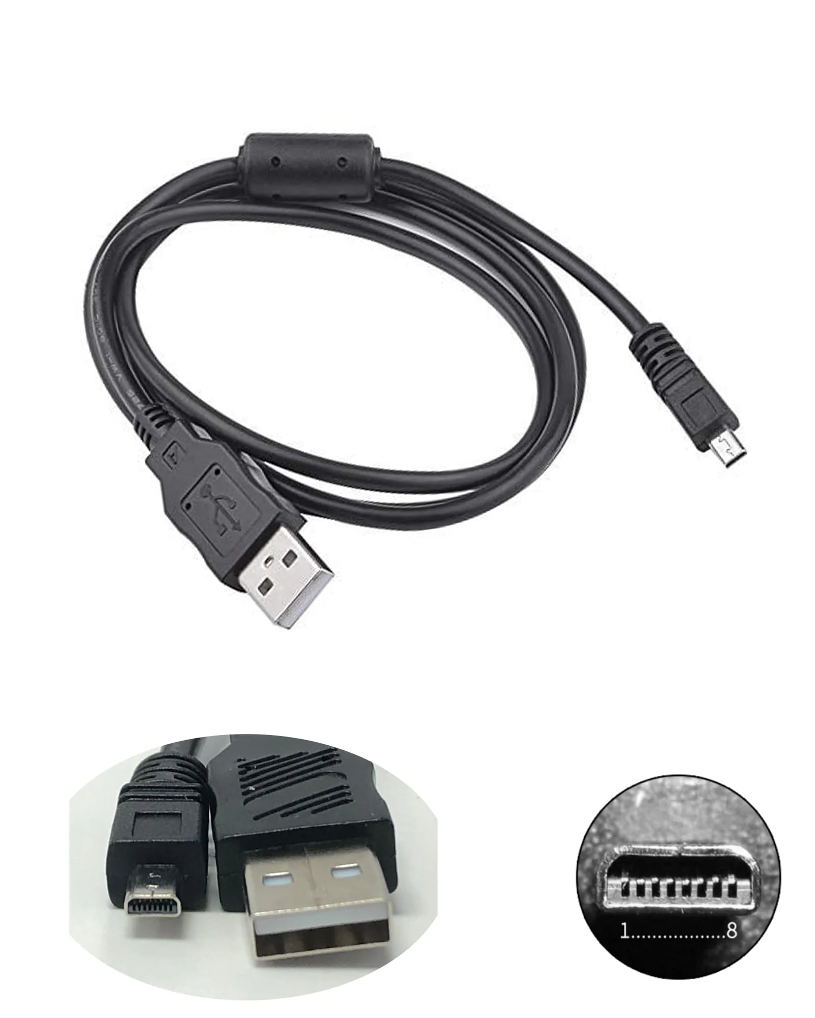 UC-E6 UC-E16 UC-E17 UC-E23 for Nikon Coolpix Charger compatible with Nikon CoolPix, L, D, P, S ,E Series Digital Camera, 3.3 Ft for Nikon Coolpix Charging Cord for S3100 S3000 S6300 S570 S3500 S6500