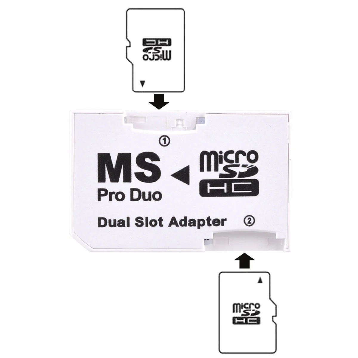 UCEC Dual Slot Micro SD/SDHC to Memory Stick Pro Duo Adapter for PSP Sony - Image 5