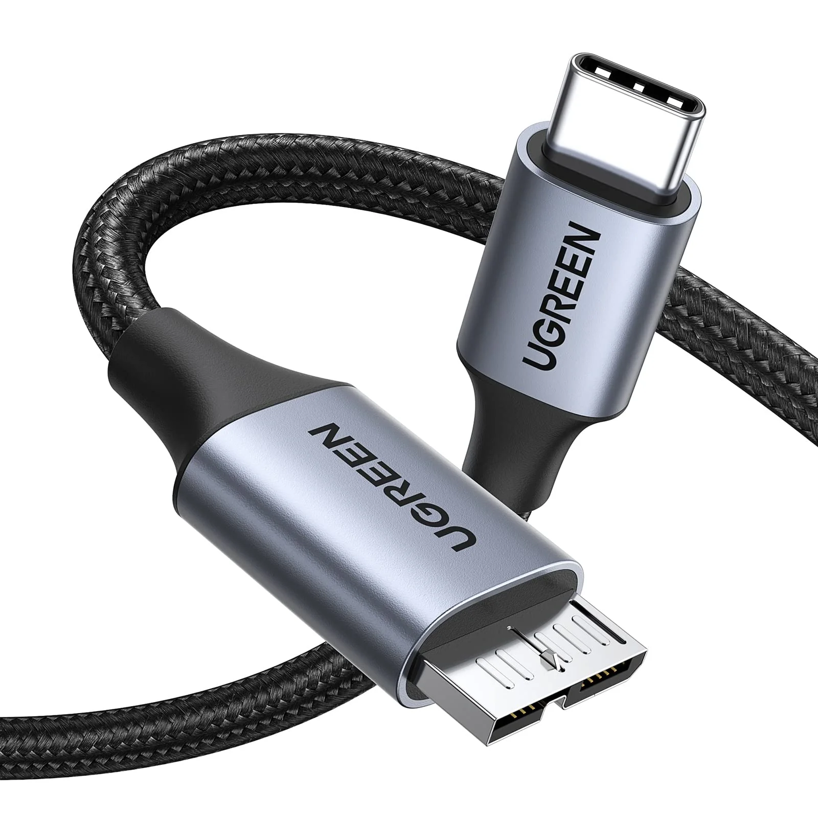 UGREEN 10 Gbps Micro B to USB C Hard Drive Cables, 1.5FT USB C to Micro B, External Hard Drive Cable Compatible with MacBook Pro/Air, iPad/Tablet, iPhone, Samsung Galaxy S24, WD Seagate etc 1.5 FT - Image 8