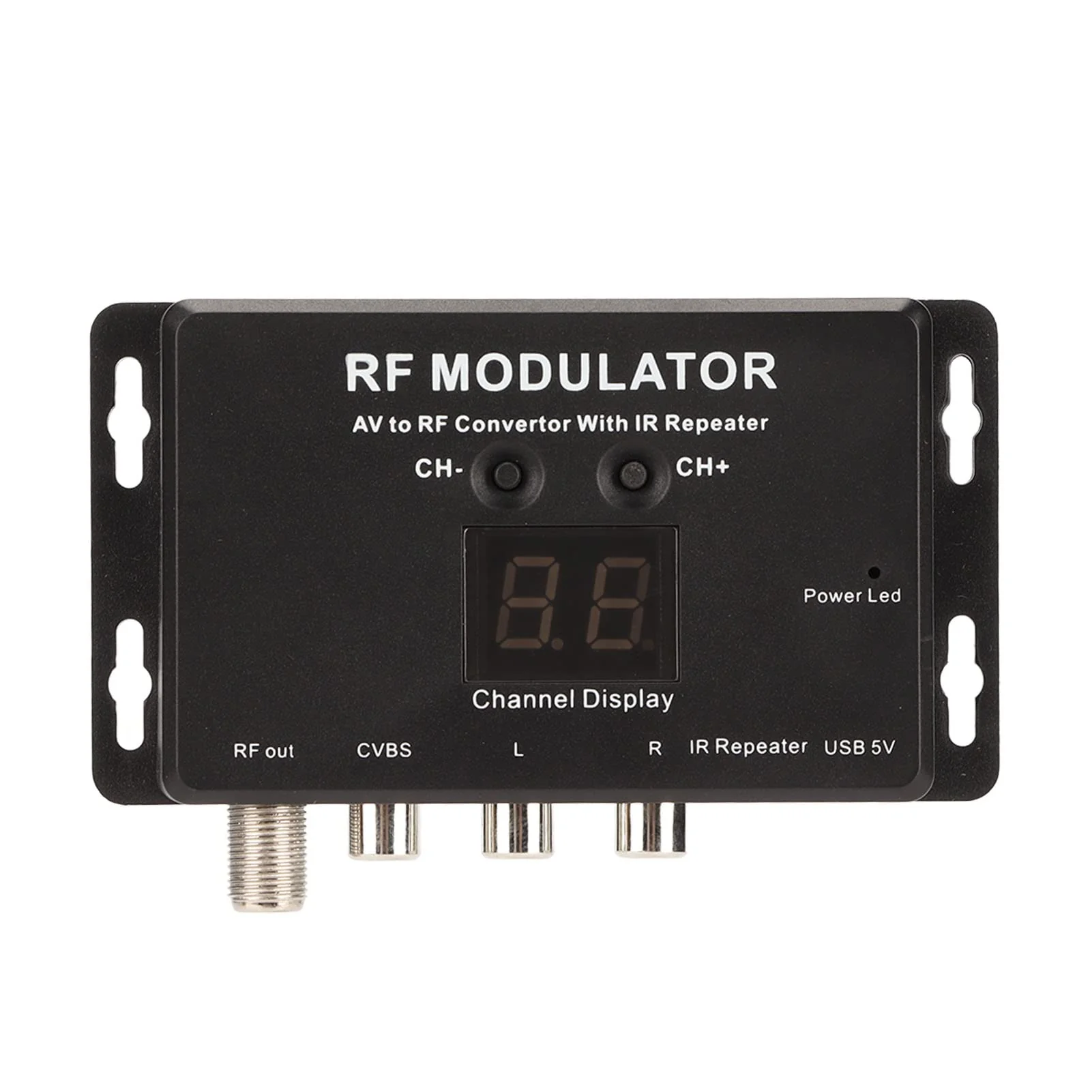UHF Modulator, Mini AV to RF Modulator, UHF TV Link Modulator AV to RF Converter, AV to RF TV Modulator with Channel Display, Support PAL NTSC, for Set Top Box, DVDs - Image 9