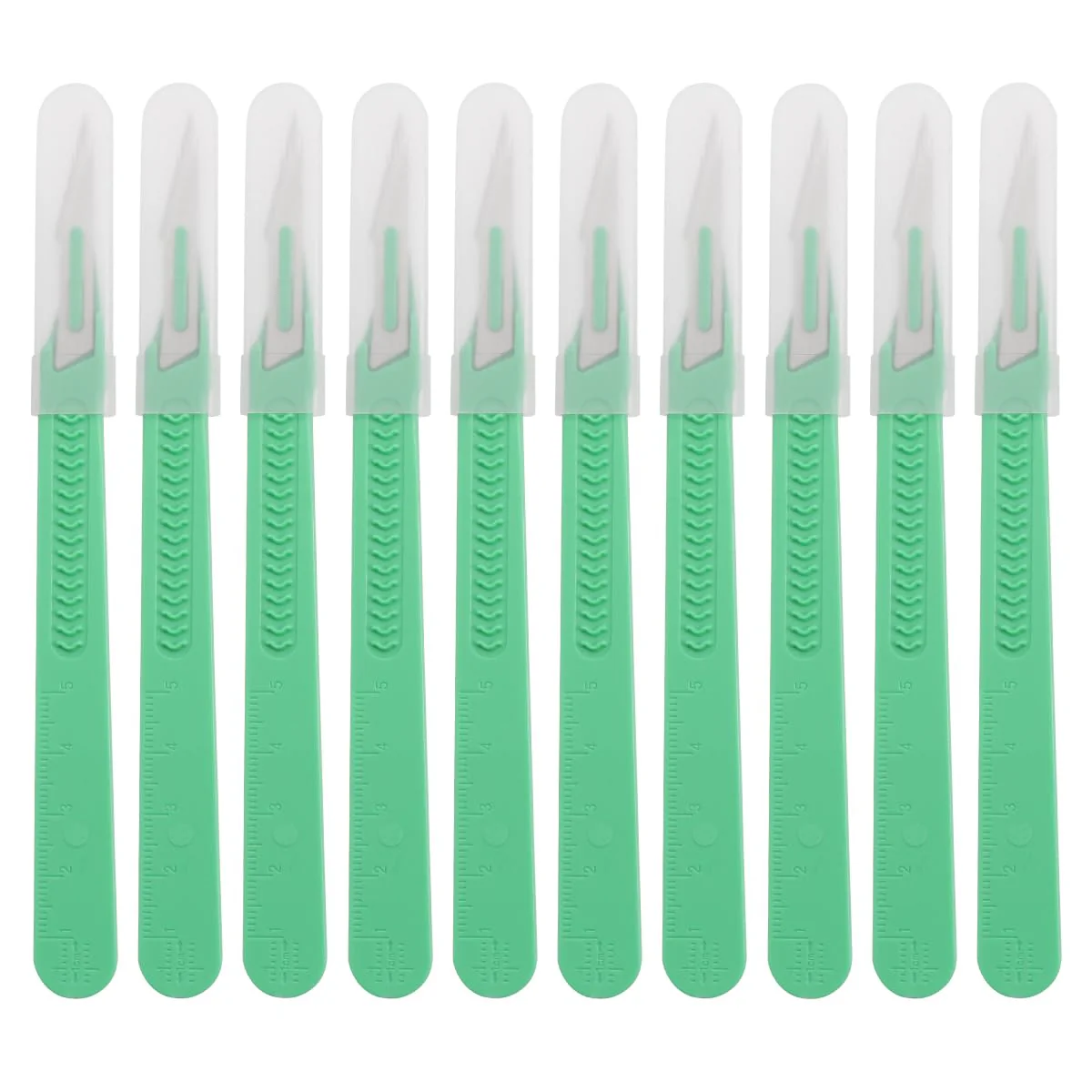 UKCOCO Disposable Plastic Surgical Scalpel Knives Multifunctional Carving Knife Tools Scrapbooking Craft Disposable Scalpels with Individually Packed Pack of 10