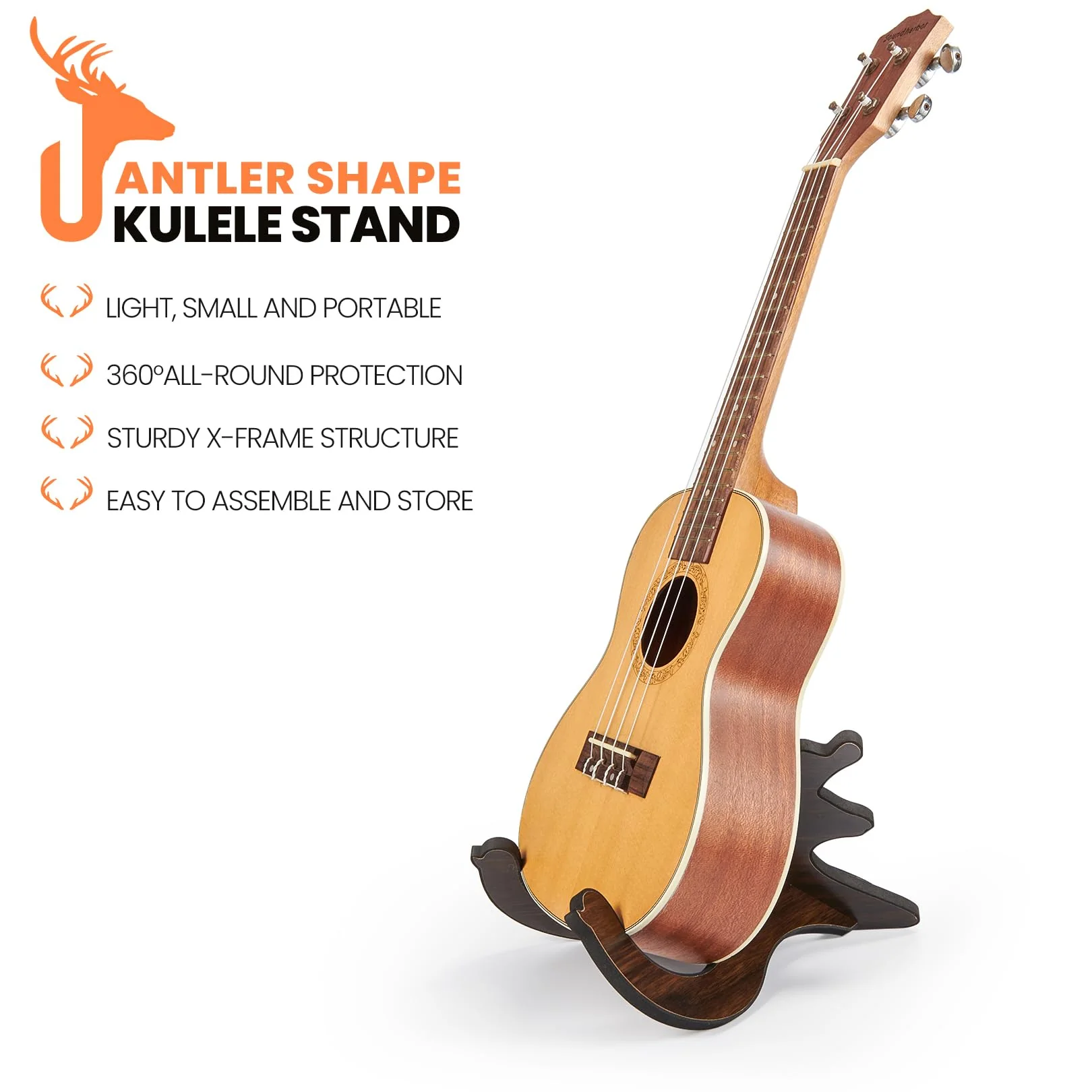 Ukulele Stand Wood Violin Stands (Antler type) - Image 2