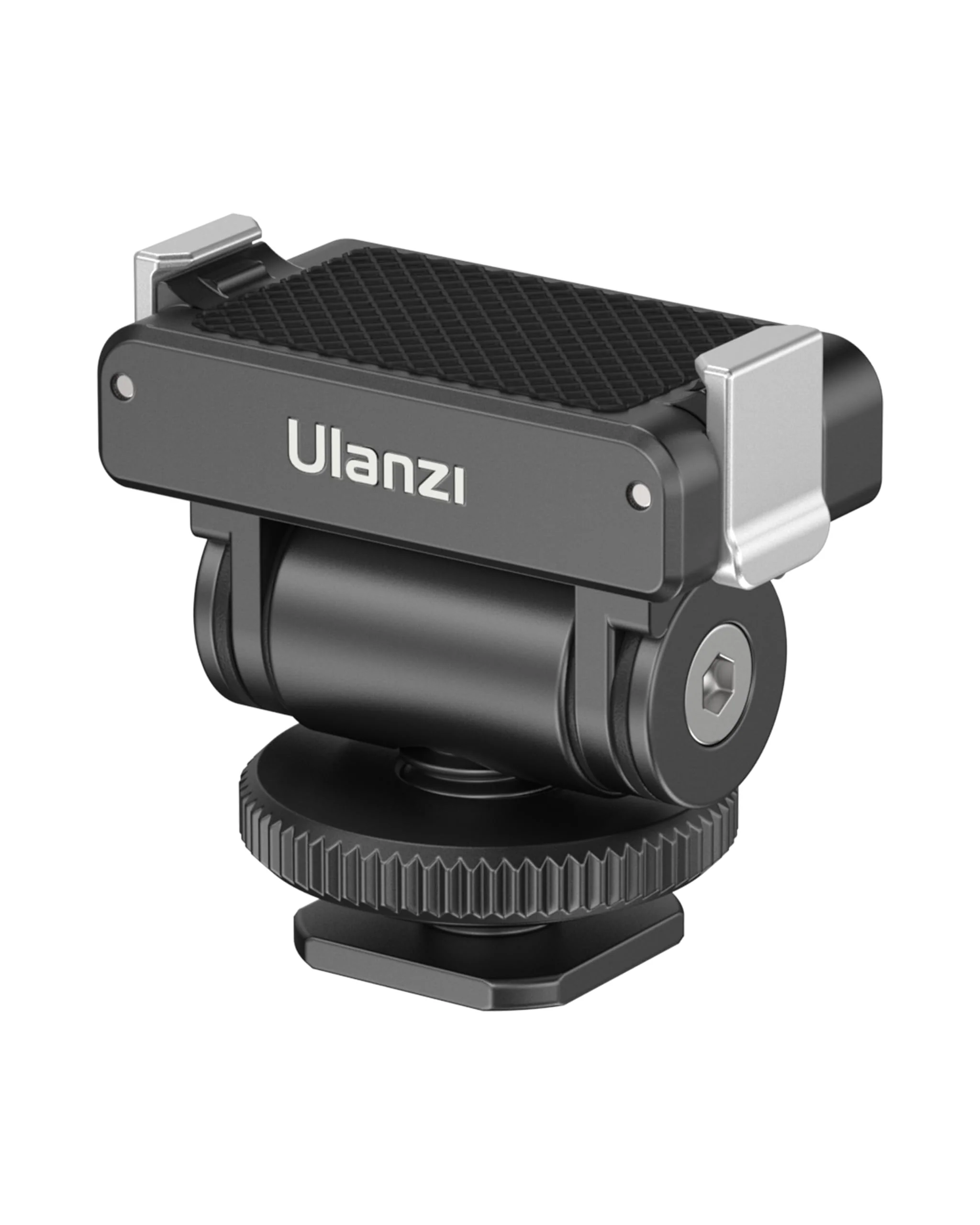 ULANZI CA22 Hot Shoe Cold Shoe Adapter Mount with 1/4'' Mount, Magnetic Quick Mount, 180° Tilt Adjustable, Universal Camera Accessory for DJI OSMO Action 3/4