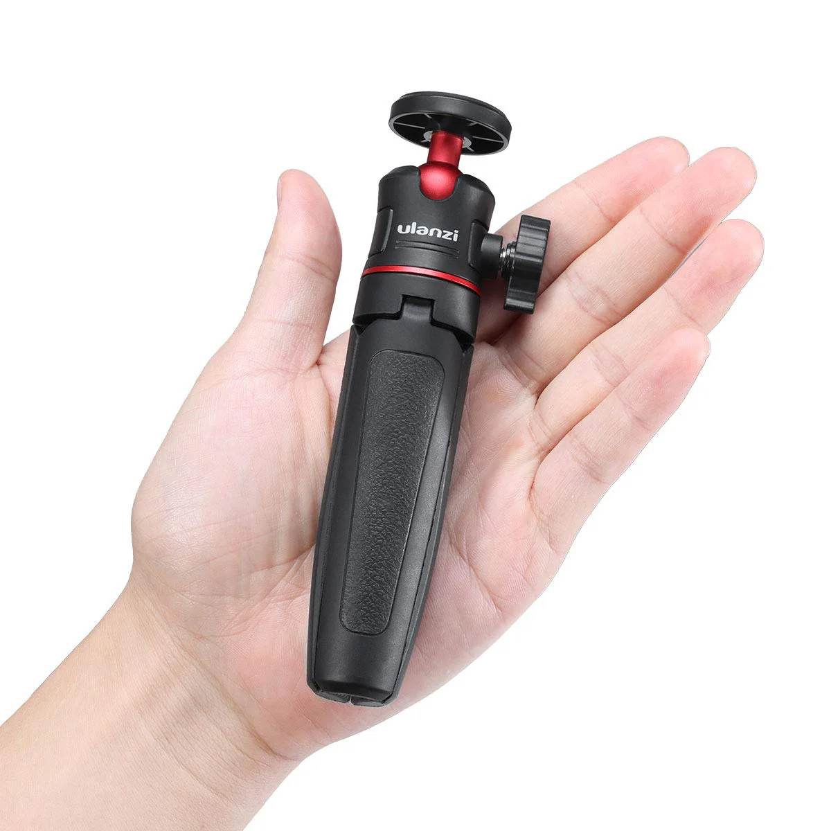 ULANZI MT-08 Extension Pole Tripod, Mini Selfie Stick Tripod Stand Handle Grip for Webcam iPhone 11 Pro Max Samsung Smartphone Canon G7X Mark III Sony ZV-1 RX100 VII A6400 A6600 Cameras Vlogging Black - Image 2