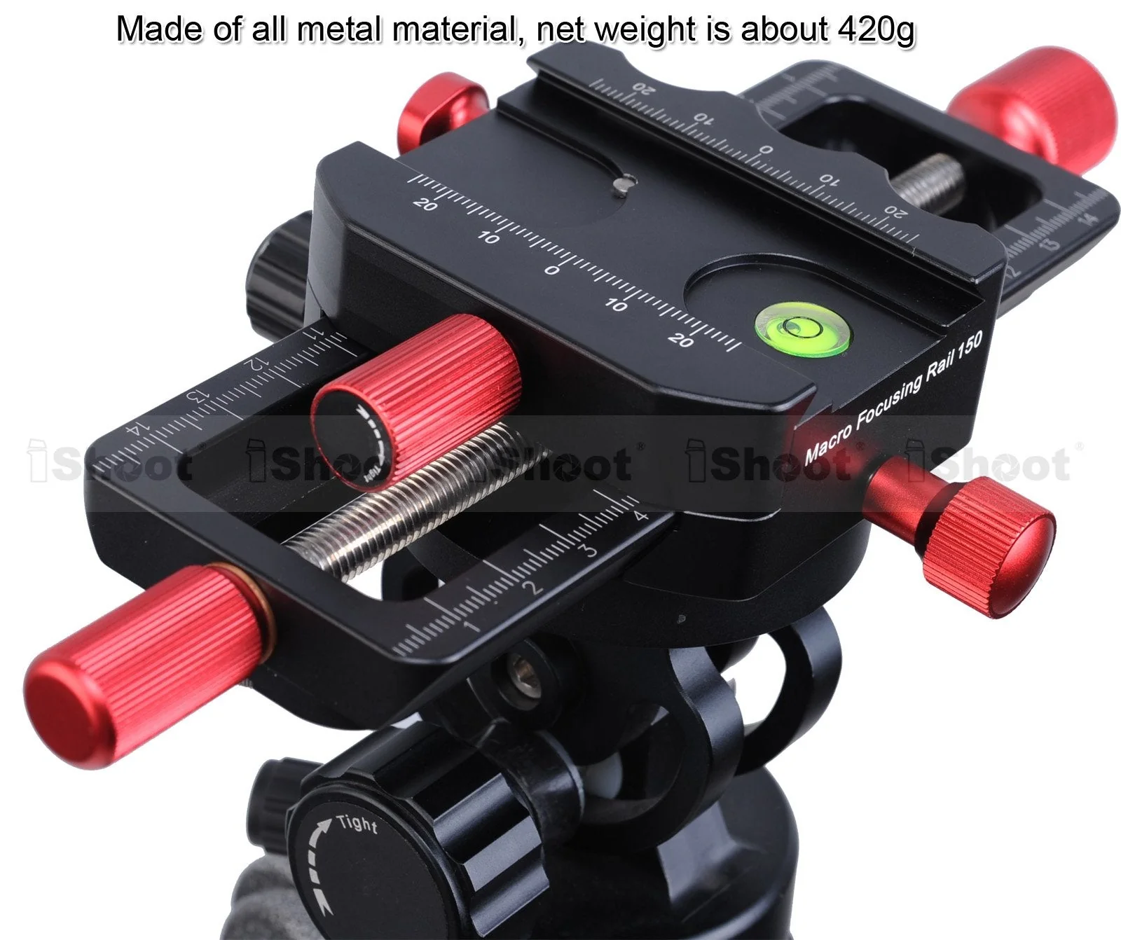 Universal 150mm Macro Focusing Rail Slider Close-up Shooting Head Camera Support Bracket Holder with Arca-Swiss Fit Clamp and Quick Release Plate in Bottom for Tripod Ballhead - Image 7