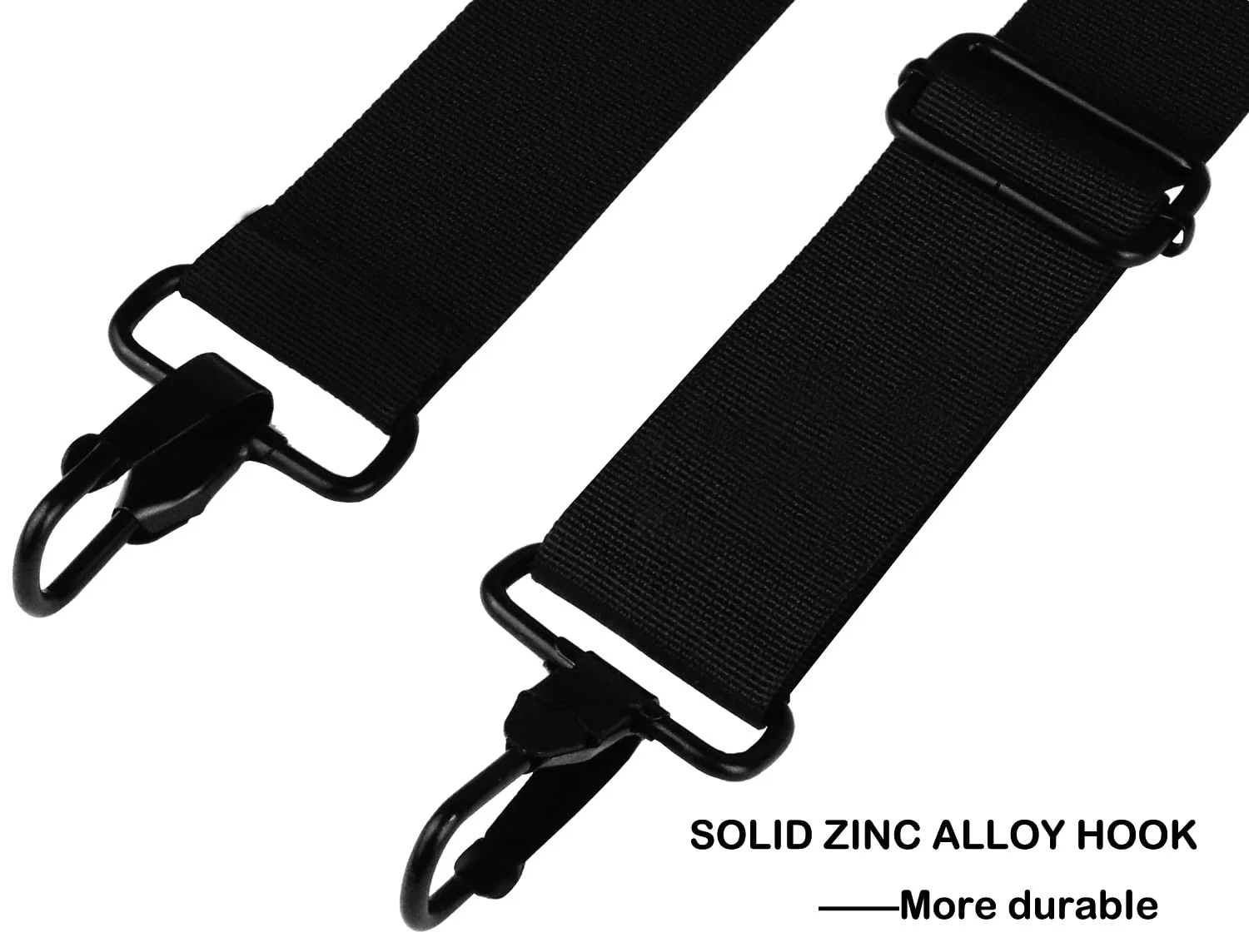 Universal Replacement Laptop Shoulder Strap, Durable 55" Adjustable Comfortable Belt with Metal Hooks for Briefcase, Computer Messenger Bag, Laptop Case Luggage/Duffel/Camera, (Black) Black - Image 3