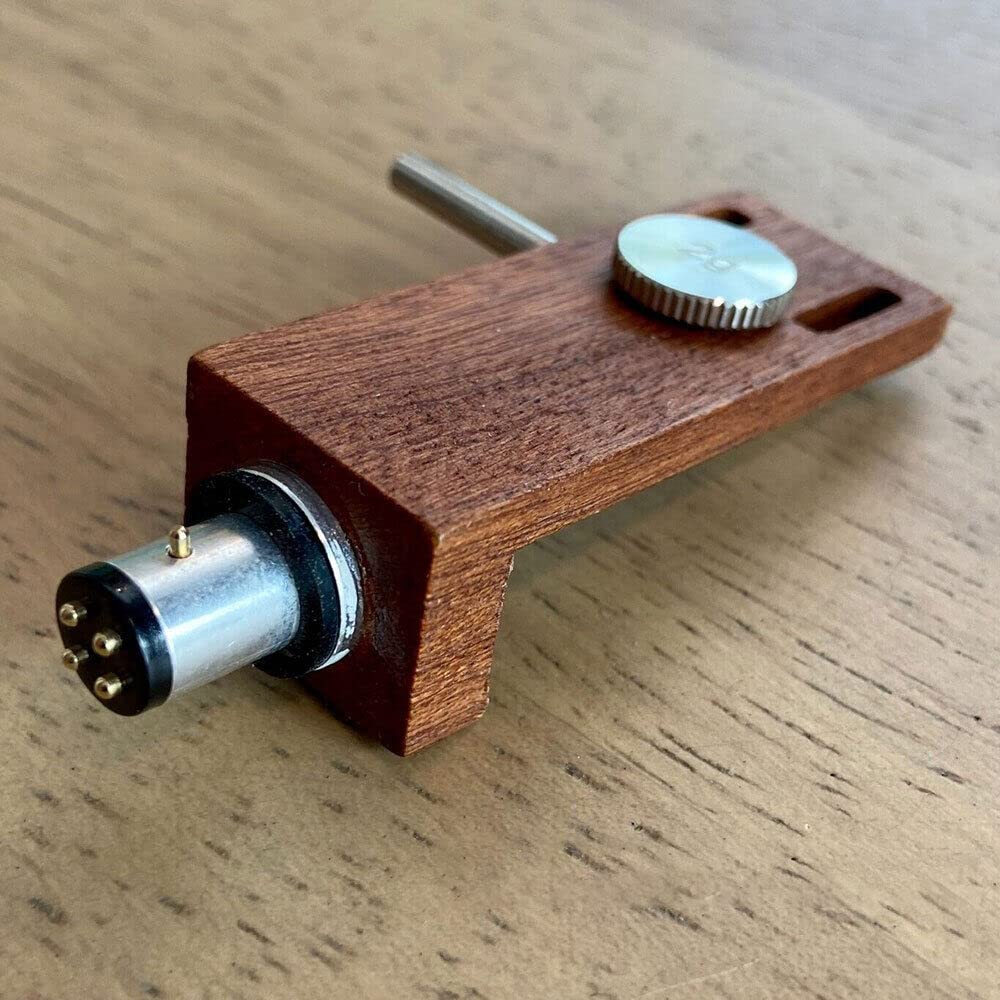 Universal Sapele Wood Cartridge Turntable Headshell w/OFC Lead Wire - Image 5