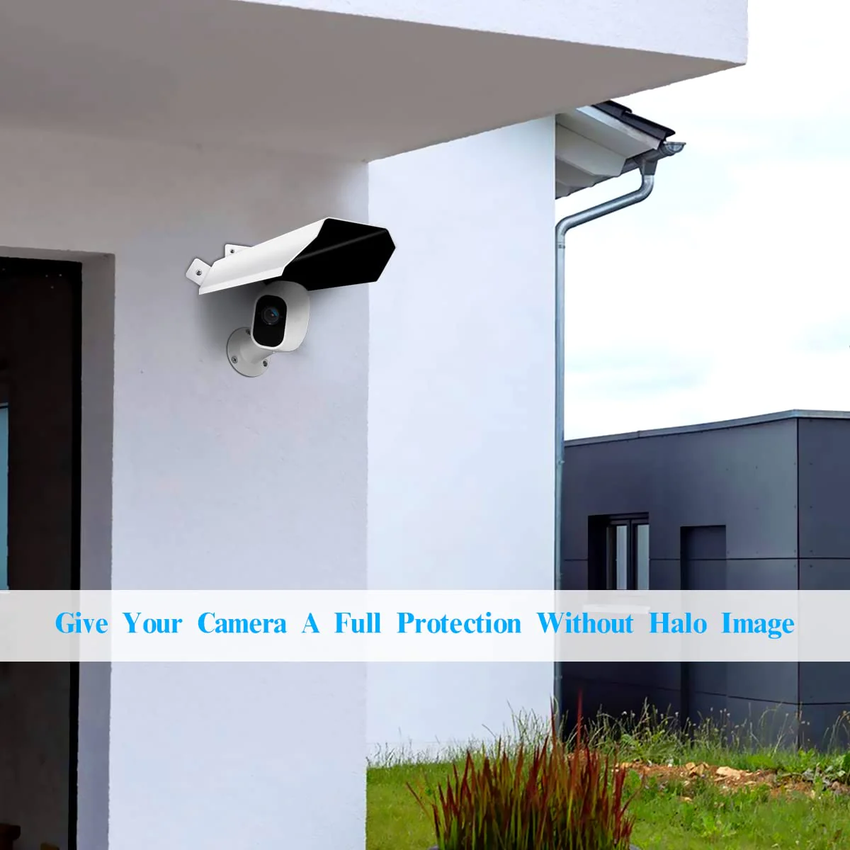 Universal Security Camera Cover Sun Rain Shield, Waterproof Protective Roof for Surveillance Camera, Outdoor Camera Shade Covers for Dome, Bullet Cameras(White Aluminium) - Image 3