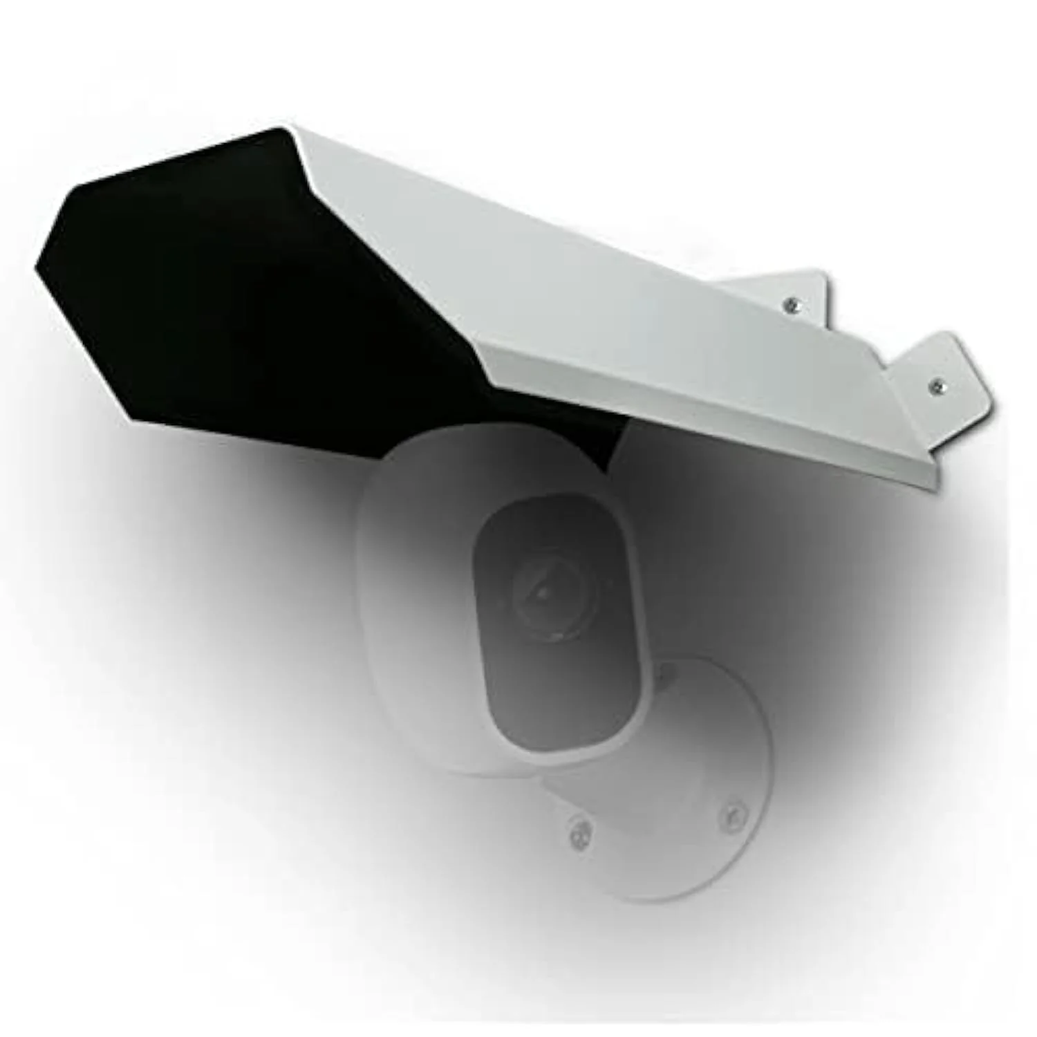 Universal Security Camera Sun Rain Cover Shield for Surveillance Camera Protective Roof for Dome/Bullet Outdoor Camera White 1 Pack