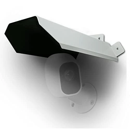 Universal Security Camera Sun Rain Cover Shield for Surveillance Camera Protective Roof for Dome/Bullet Outdoor Camera White 1 Pack - Image 2