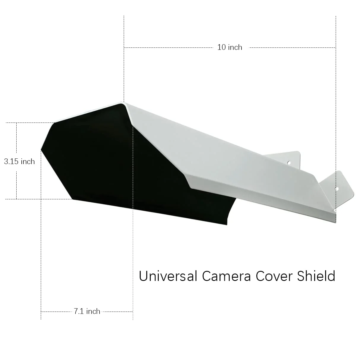 Universal Security Camera Sun Rain Cover Shield for Surveillance Camera Protective Roof for Dome/Bullet Outdoor Camera White 1 Pack - Image 6