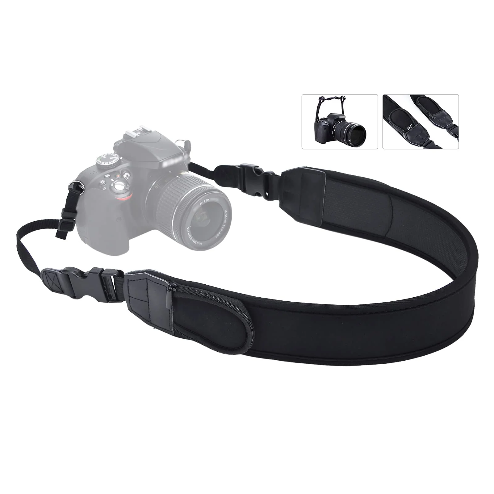 Universal Shoulder Neck Strap for DSLR Camera,Soft Neoprene Neck Belt Strap with Quick-Release,Camera Strap for X100V Canon R5 R6 R7 R RP 5DM4 6DM2 7DM2 90D Nikon D850 D750 D7500 Sony A7R V and More