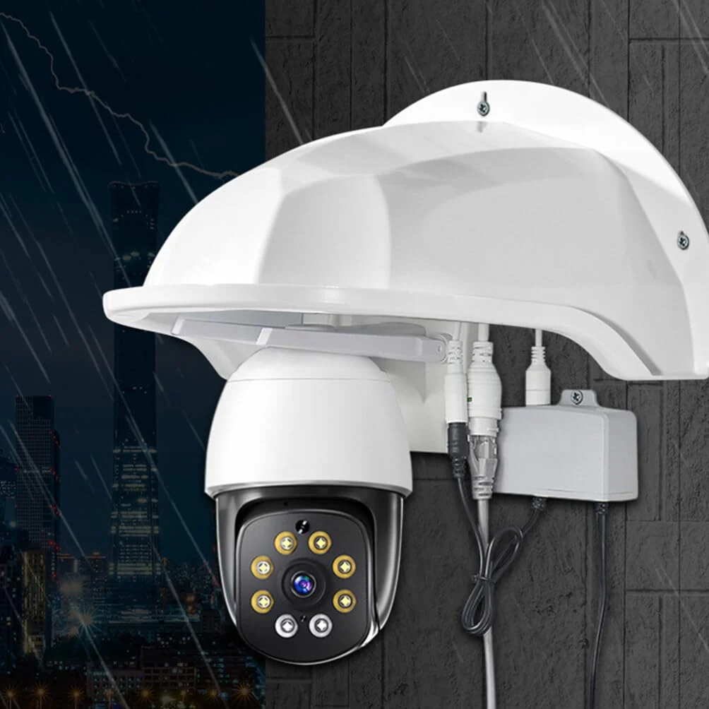 Universal Sun Rain Shade Camera Cover Shield Outdoor Security Survielance Camera Shield Protector Protective Roof for Nest/Ring/ /Dome/Bullet Outdoor Camera - Image 4