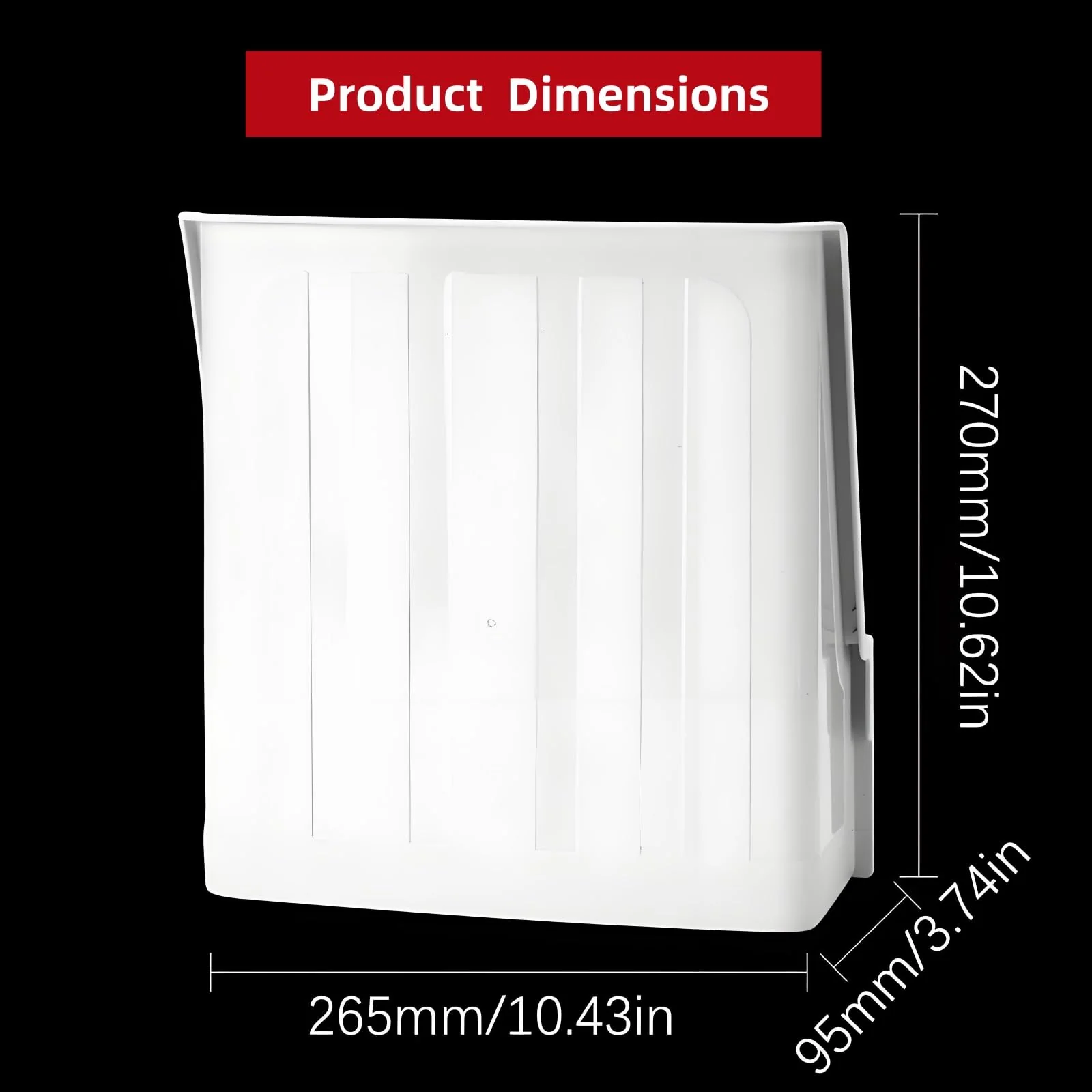 Universal Sunshade Rainshade Camera Cover Shield, Security Camera Protective Roof for CCTV Surveillance Camera Hikvision/Nest/Ring/Arlo/Dome/Bullet (Square Camera Sun Rain Cover(1PCS)) Square Camera Sun Rain Cover(1PCS) - Image 4