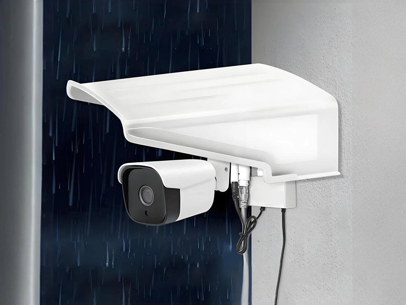 Universal Sunshade Rainshade Camera Cover Shield, Security Camera Protective Roof for CCTV Surveillance Camera Hikvision/Nest/Ring/Arlo/Dome/Bullet (Square Camera Sun Rain Cover(1PCS)) Square Camera Sun Rain Cover(1PCS) - Image 5