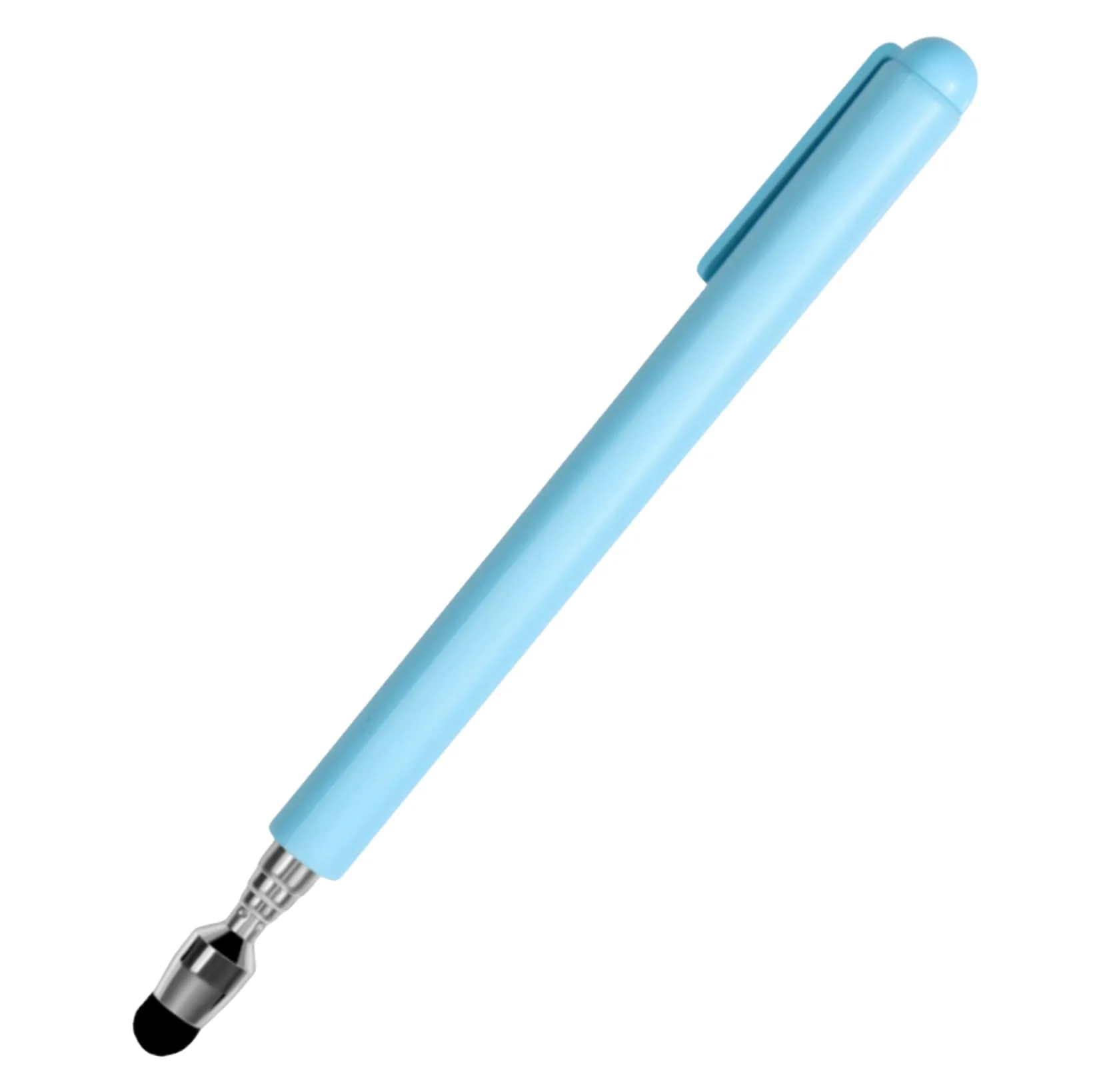 Universal Telescopic Stylus Pen for Touch Screens,Retractable Pointer Stick & Stylus with Special Flocking Tip,Extendable High Precision & Soft, Stylus Pen for Touch Screens (Blue) Blue