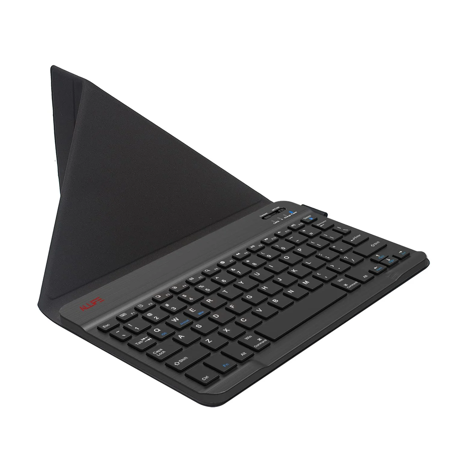Universal Ultra Light Slim Portable Wireless Bluetooth 3.0 Keyboard for iOS iPad iPad Air, Pro, Mini, Android, Windows Tablets PC Smartphone with Protection Case Stand
