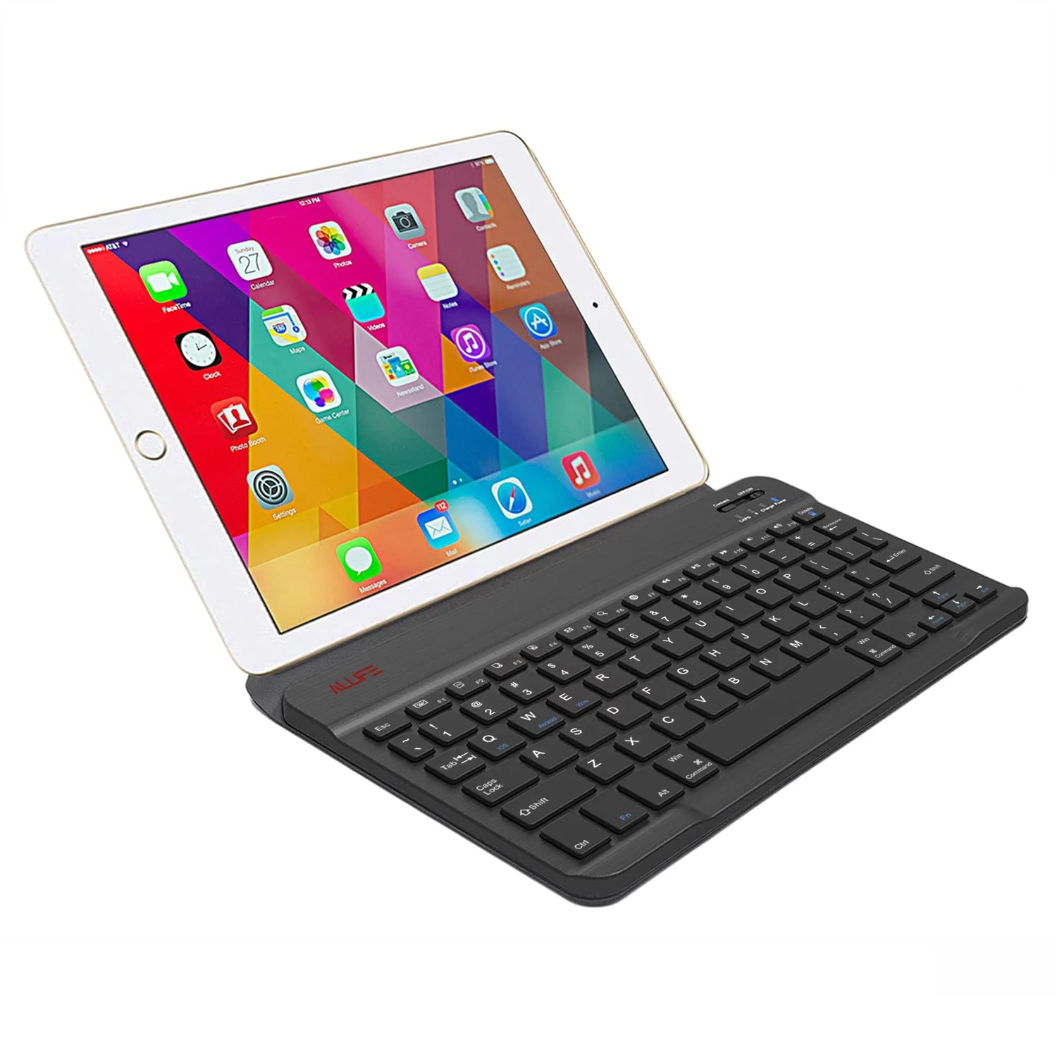 Universal Ultra Light Slim Portable Wireless Bluetooth 3.0 Keyboard for iOS iPad iPad Air, Pro, Mini, Android, Windows Tablets PC Smartphone with Protection Case Stand - Image 3
