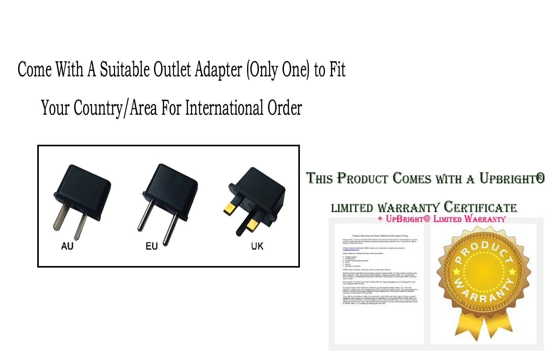 UpBright 12V AC/DC Adapter Compatible with Yamaha P-115 P-115B P-105 B P-71 P-71B P-125B P-125 P-121B P125 P-121 Digital Piano PSR-550 PSR-330 PSR-290 PSR-285 PSR-170 PA-51 PA-5D KB-280 PA-150 Power - Image 2