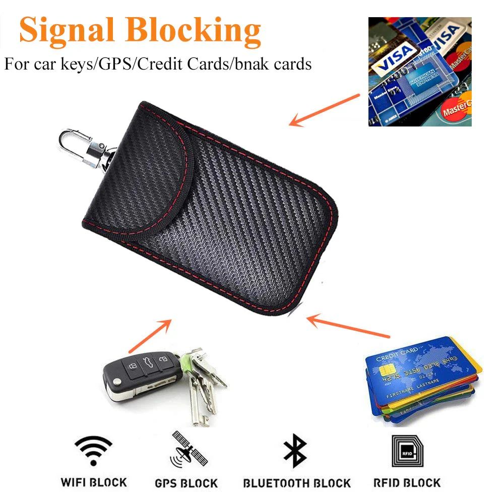 Upgraded Faraday Bag for Key Fob (2 Pack),Premium Faraday Key Fob Protector– Car RFID Signal Blocking, Car Security Protection, Anti-Theft Pouch, Anti-Hacking Case Blocker-Black. Black - Image 3