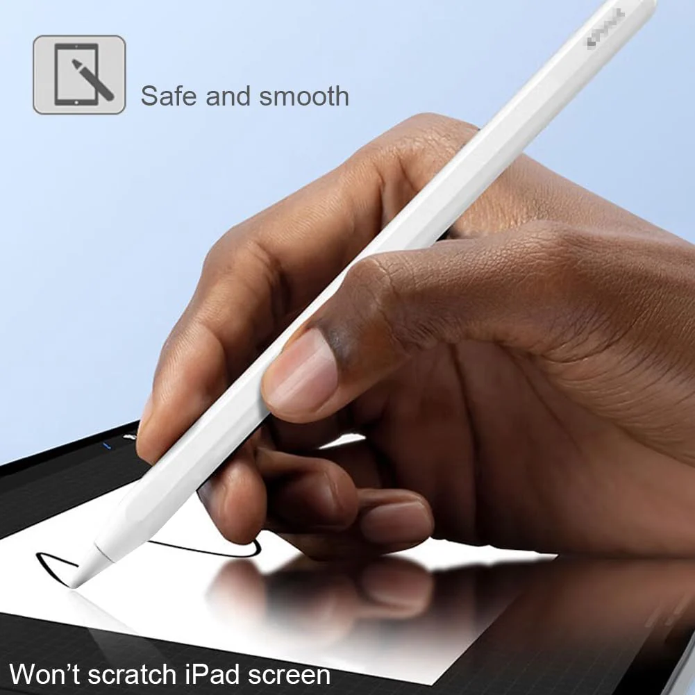 Upgraded Tips for Apple Pencil, Mix Replacement Pencil Tips for Apple Pencil 2nd/ 1st Gen/USB-C/Pencil Pro Tips(6 PCS) White 2+2 Long tips+1 Shorter tip+1 Fine tip tips mix - Image 6