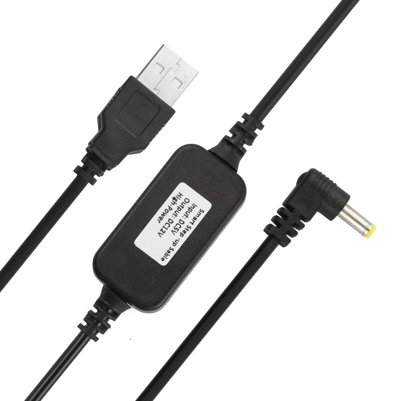 USB 5V to DC 12V Power Cable Compatible with Amazon Echo Spot and Echo Dot 3rd Generation, USB Voltage Step Up Converter Cable, Power Supply Adapter Cable, DC 5V to DC 12V Cable (Black) black