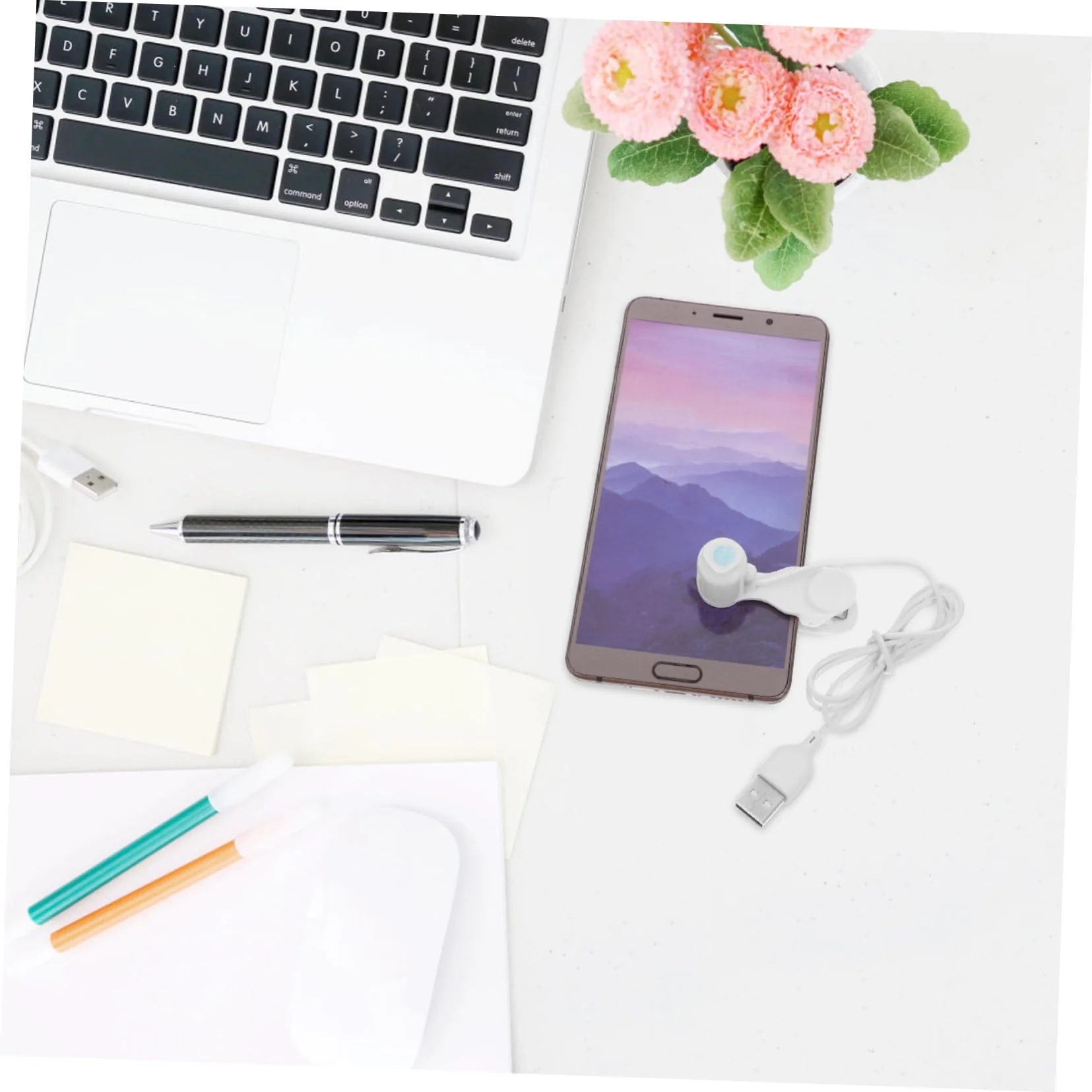 USB Auto Phone Clicker Broadcasting Studio Streaming Broadcasts Reward Tasks 5X2CM White - Image 6