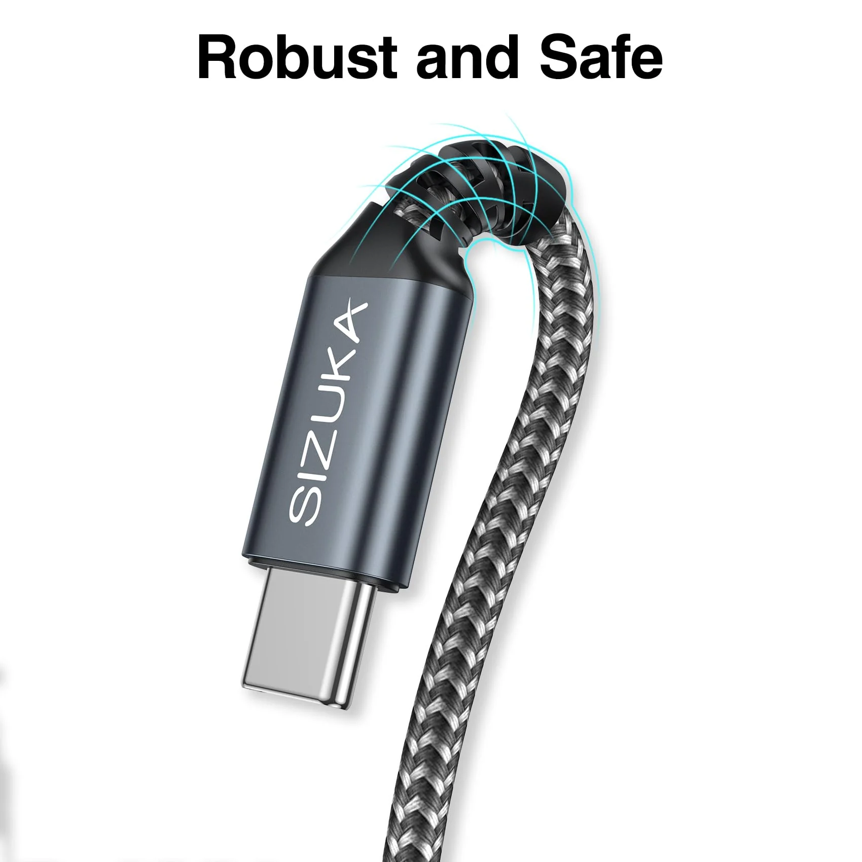 USB C Cable, [3 Pieces 2 M] Charging Cable USB C Fast Charge Fast Charging Cable Type C Charging Cable for Samsung Galaxy S22 S21 S20 S10 S9 S8 Plus, Note 10 9 8, A71 A53 A33 A20 etc 2 m + 2 m + 2 m - Image 3