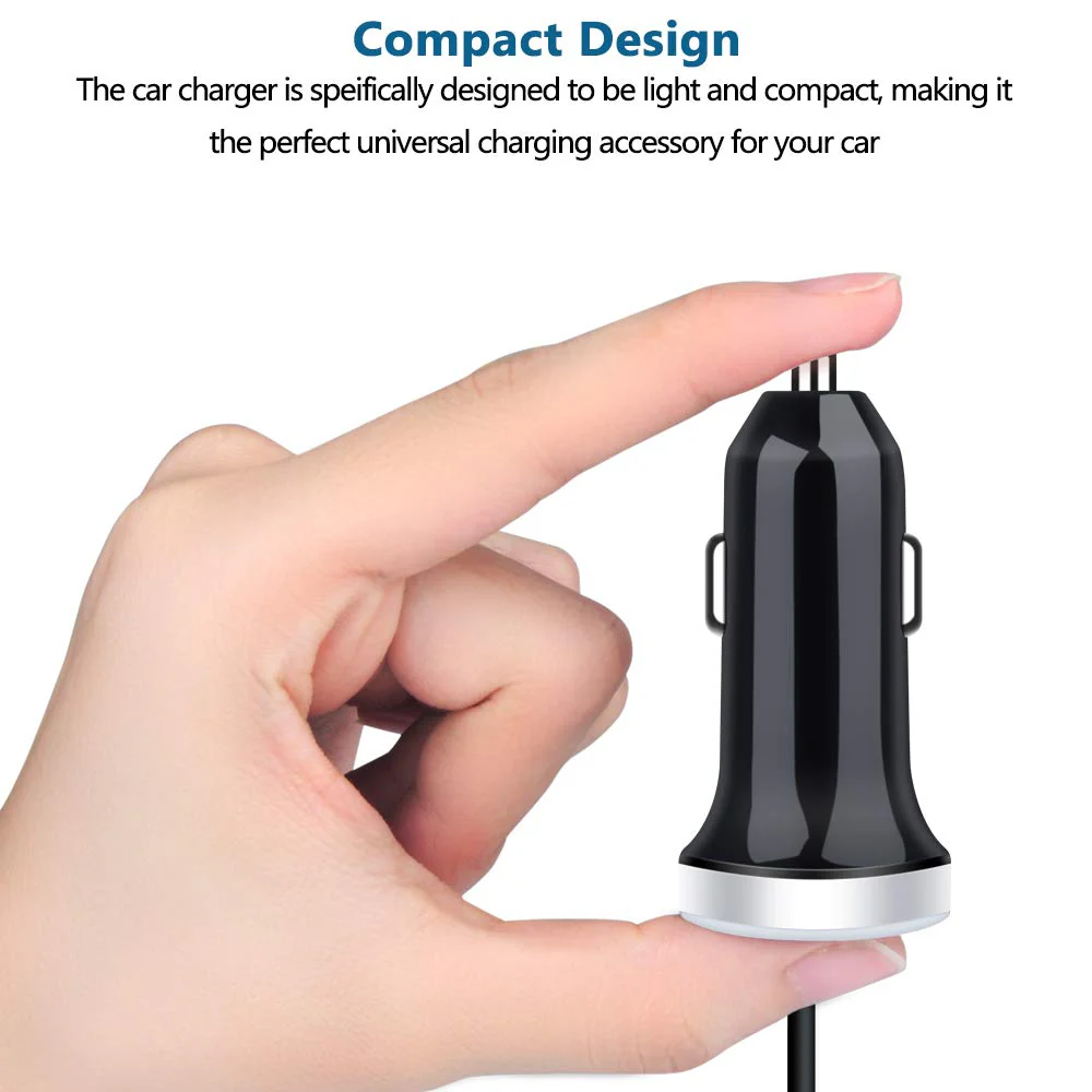 USB C Car Charger, 3.4A Fast Charging Car Adapter+3ft Type C Cable for Samsung Galaxy S21 S20 S10 Note 20 10 A10E A20 A50 A51 A01 A71 A11, LG Stylo 6/5/4 G8 G7 V60 ThinQ Moto G8 G7 Google Pixel 4 3a - Image 5