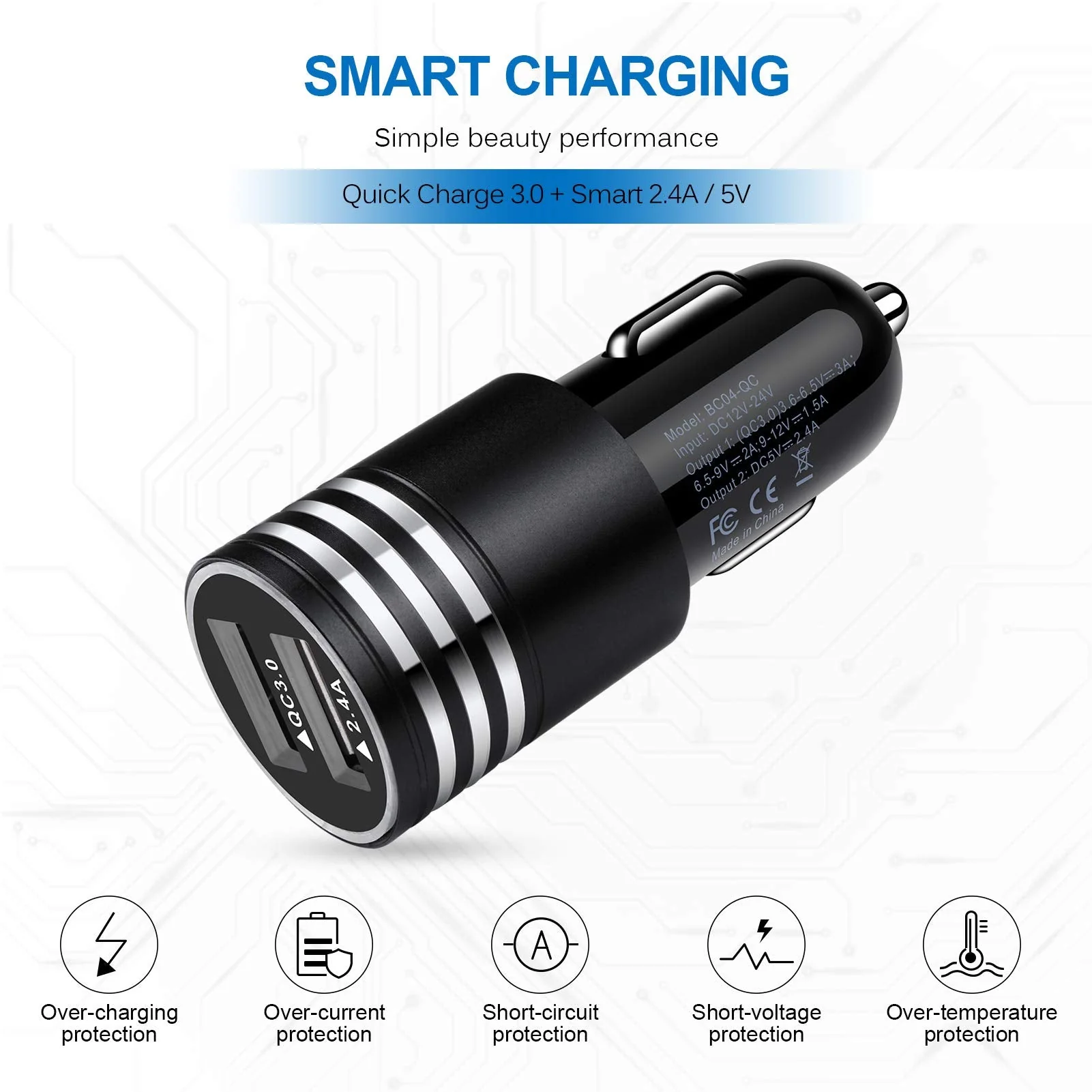USB C Fast Charger for Samsung Galaxy S24/S23/S22/S21 Ultra/S21+/S20 FE Note 20 Ultra A13 A53 A12 A32 A42 A21 A51 A71 A10E A20 A50 S10 S9 S8,Quick Charge 3.0 Wall Charger Car Adapter 6FT Type C Cable - Image 6