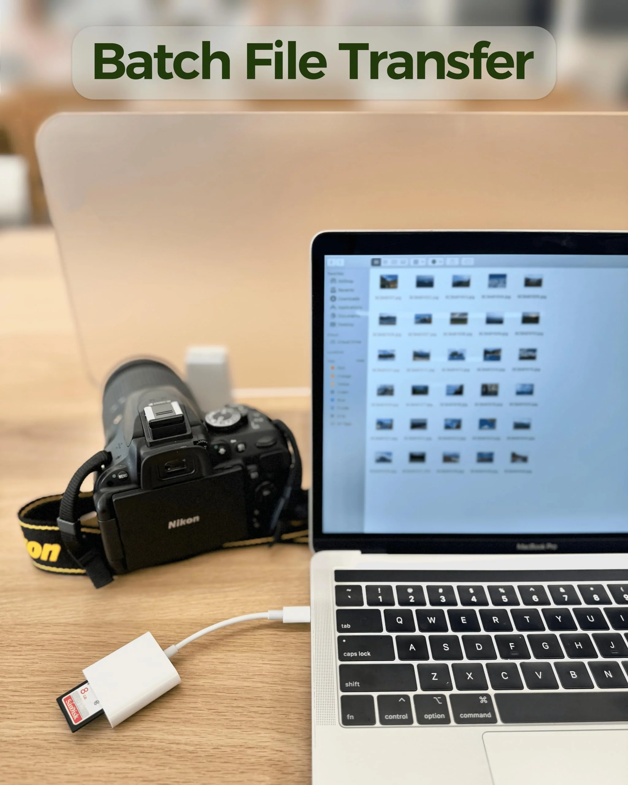 USB-C SD Card Reader for iPhone 15, 2-in-1 Digital Camera Memory Card Adapter for SD and Micro SD Cards - Image 5