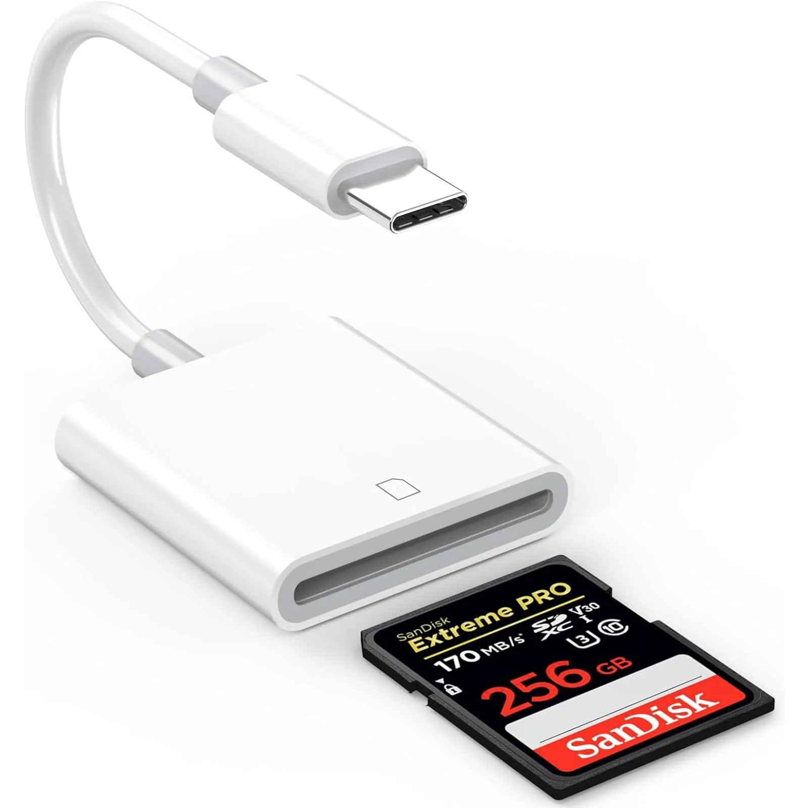 USB C SD Card Reader, USB 3.0 High Speed to SD Card Adapter for iPhone 15 Pro Max, Type C Camera Adapter Trail Viewer for iPhone 15/ iPad MacBook/Air iMac/Samsung Galaxy Android