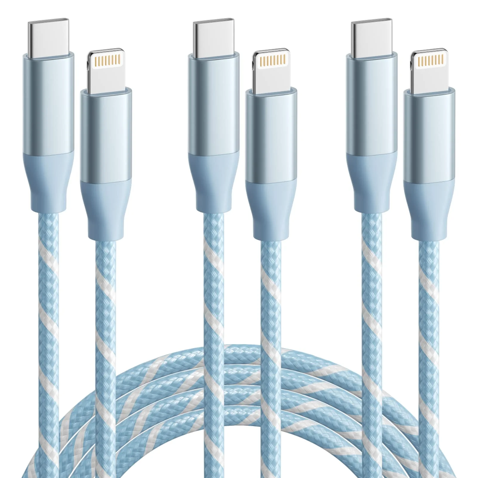 USB C to Lightning Cable 3 Pack 6FT Apple MFi Certified iPhone Charger Fast Charging Type c to Lightning Cable iPhone Fast Charger for iPhone 14 13 12 11 Pro Max Xr Xs 8 and More