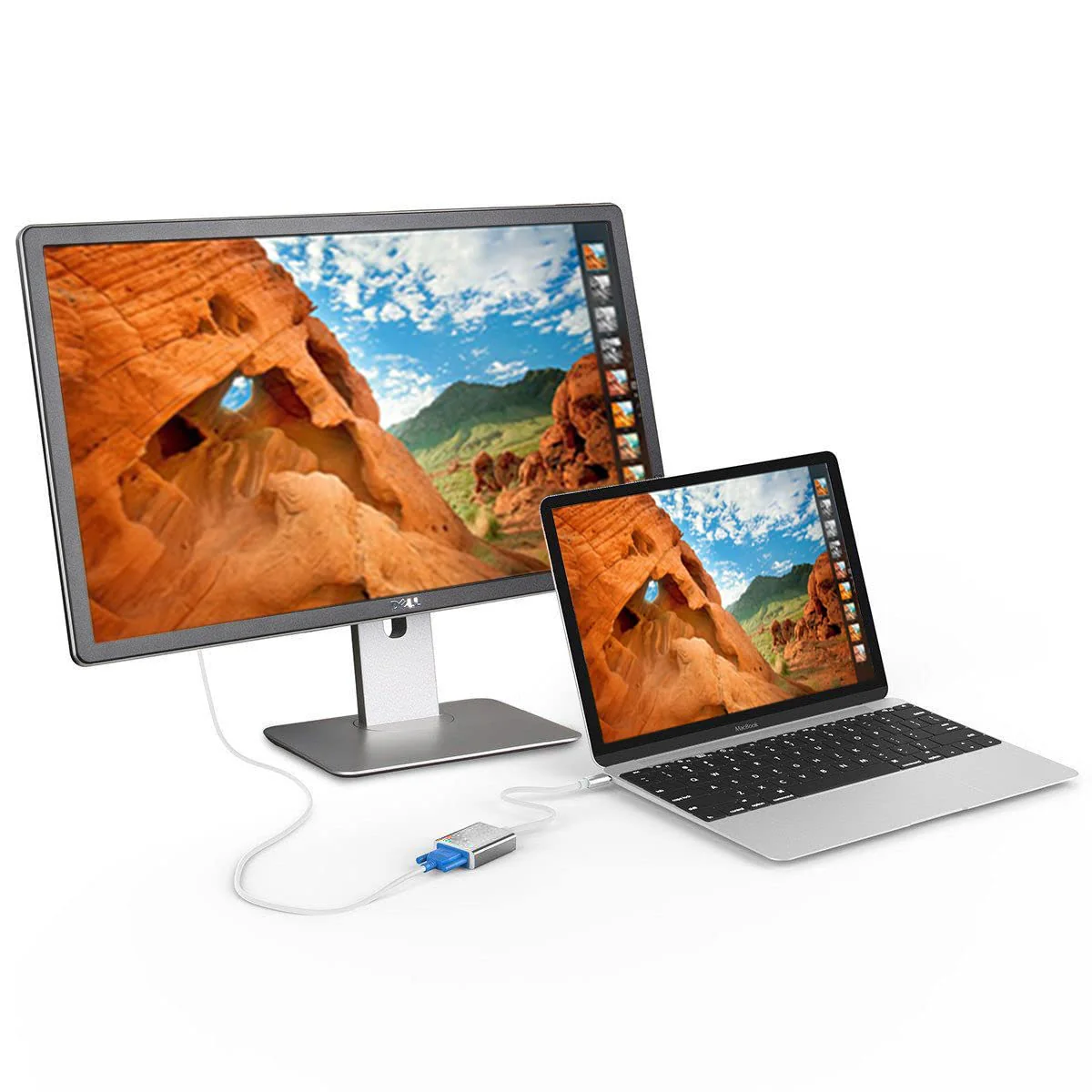 USB-C to VGA Adapter, USB 3.1 Type C (Thunderbolt 3) to VGA Converter Compatible with MacBook Pro, New MacBook, MacBook Air 2018, Dell XPS 13/15, Surface Book 2 and More (Gray) Gray - Image 6