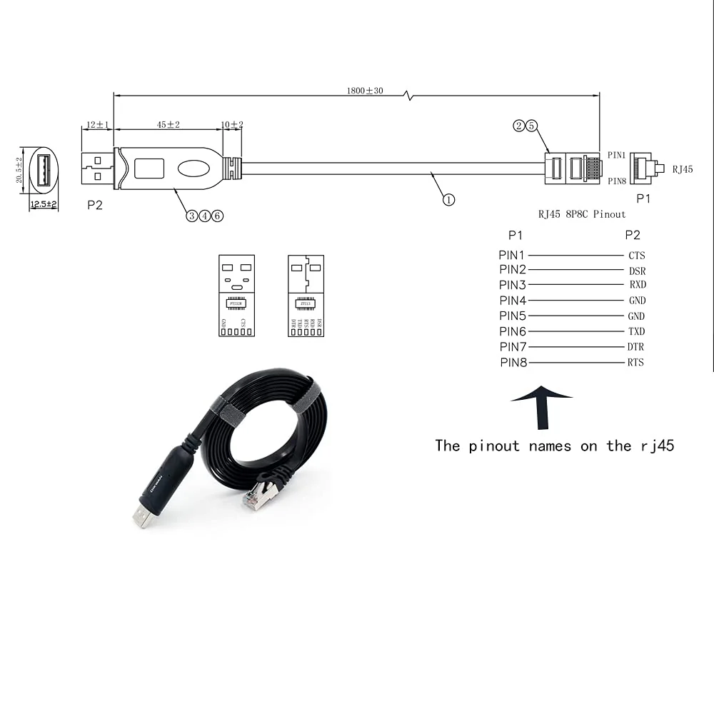 USB Console Cable, USB to RJ45 Console Cable Essential Accesory Compatible with Cisco, NETGEAR, Ubiquity, LINKSYS, TP-Link Routers/Switches for Laptops in Windows, Mac, Linux - FTDI Chip - Image 6