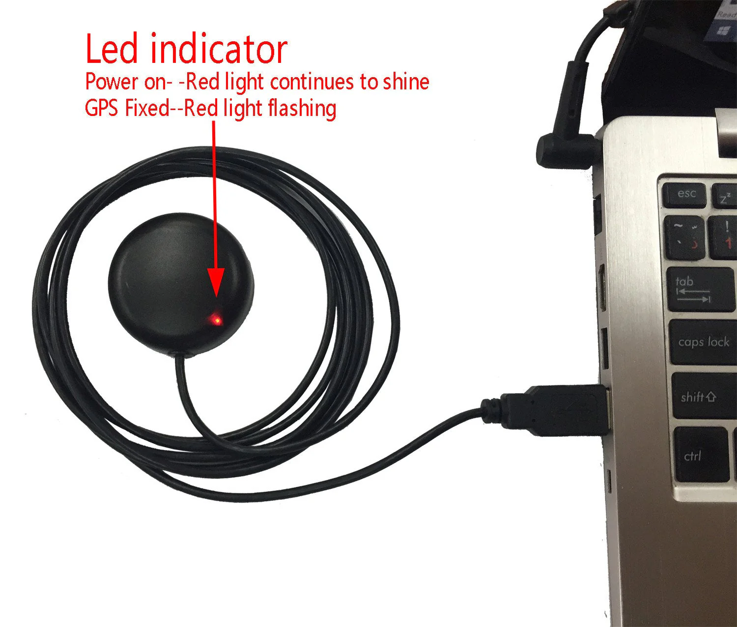 USB GPS Receiver Antenna Gmouse for Laptop PC Car Marine Navigation Magnetic Base - Image 2
