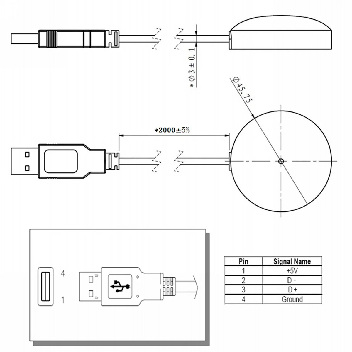 USB GPS Receiver Antenna Gmouse for Laptop PC Car Marine Navigation Magnetic Base - Image 3