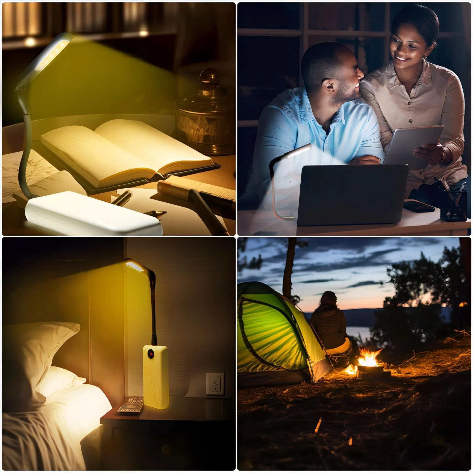 USB LED Light for Laptop Lamp, Brighter Gesture Sensing USB Lights 3 Color Temp Stepless Dimming Brightness USB Reading Lamp Eye-Care Flexible Portable Lights for laptop Keyboard Reading Camping - Image 6