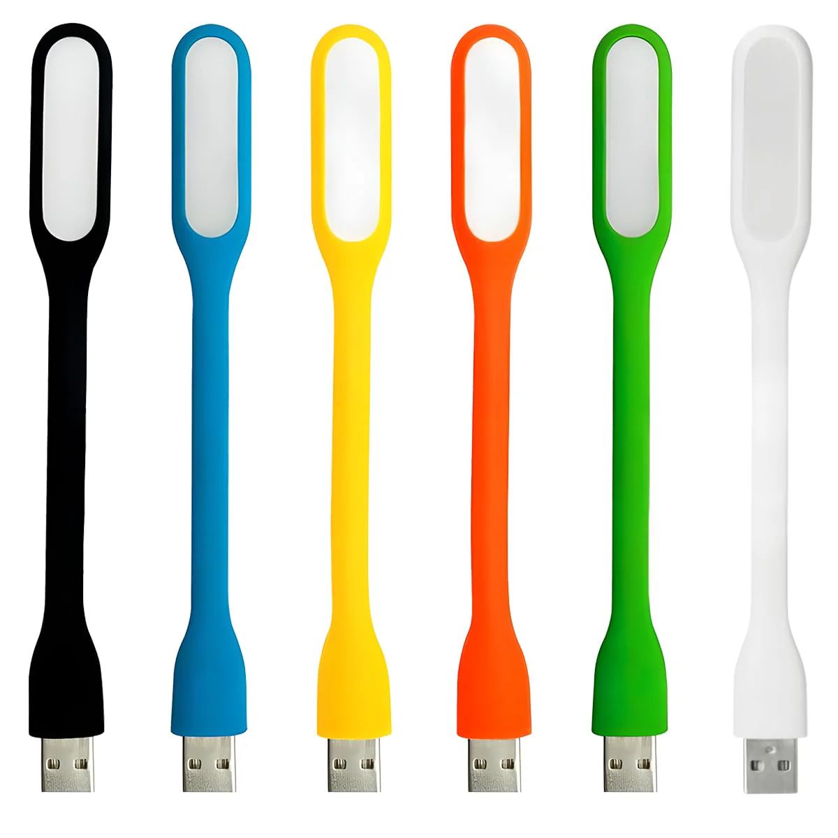 USB LED Light Lamp for Power Bank, Portable Eye Care Mini Night Light with Flexible Arm, USB Gooseneck Reading Lamps Book Light,Compatible for Desktop, Notebook Laptop (10-White) 10PCS-White - Image 8