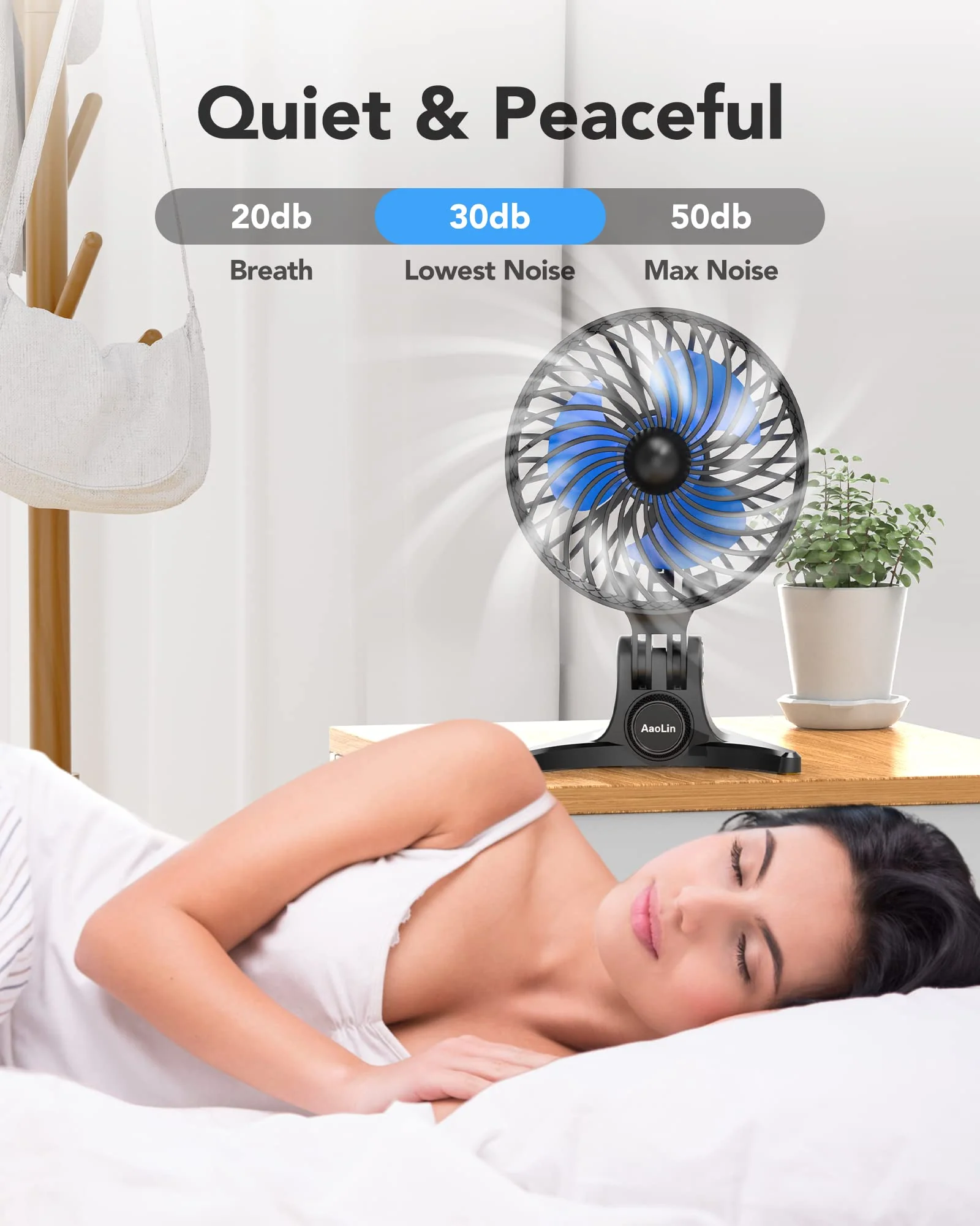 USB tabletop fan portable desktop mini fan foldable usb plug-in small fan multi-speed shift personal fan mute desktop fan office adjustable angle high wind power can be plugged into the computer fan Blue Black-03 - Image 3