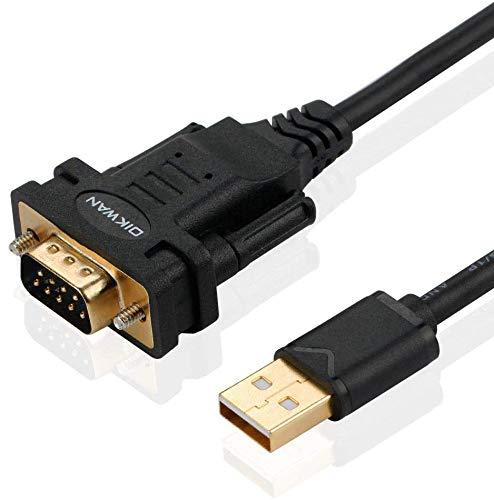 USB to RS232, OIKWAN USB Serial Adapter with FTDI Chipset,USB 2.0 to Male DB9 Serial Cable for Windows 10, 8, 7, Vista, XP, 2000, Linux and Mac OS(6ft)… 6FT USB to DB9
