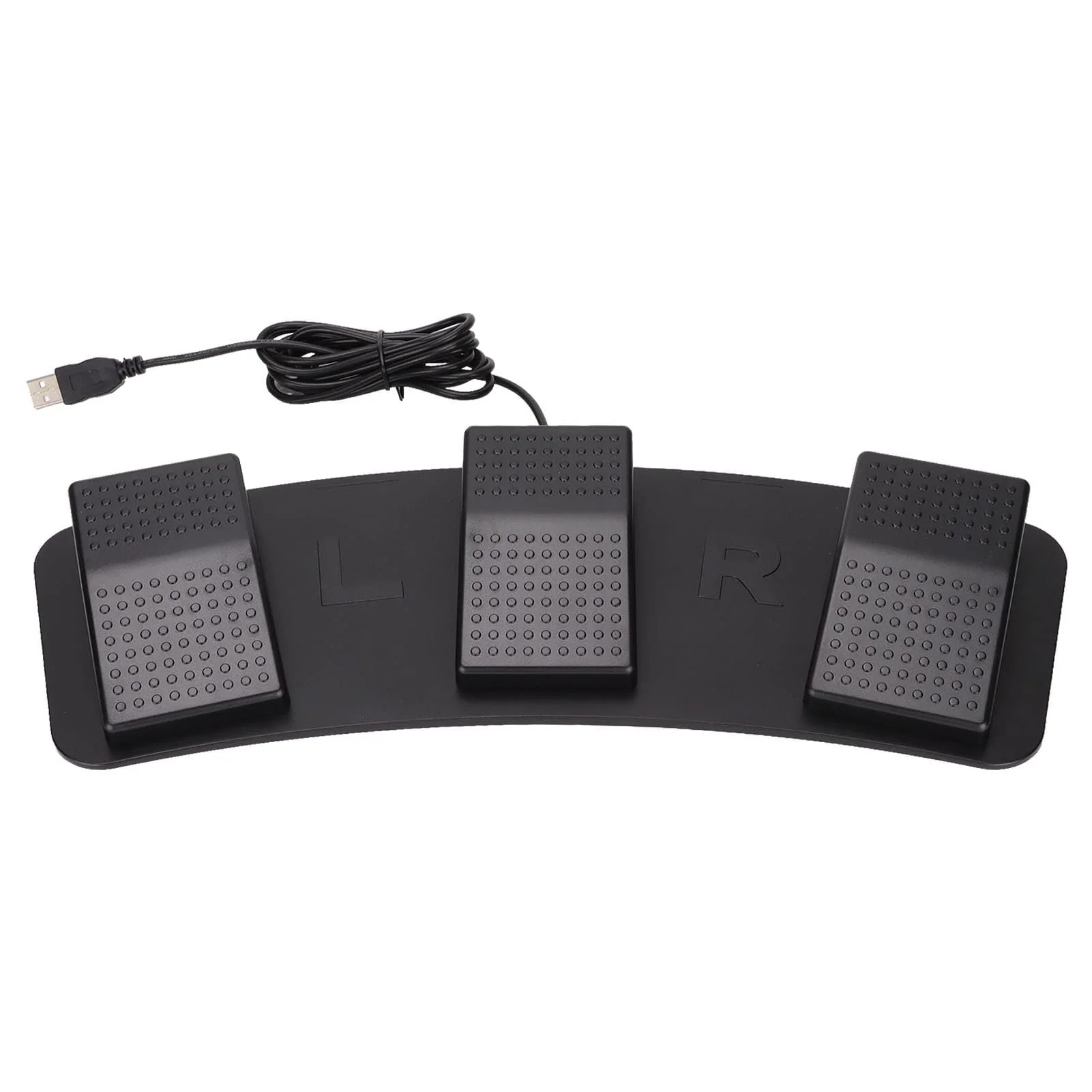 USB Triple Foot Switch Pedal, PC Foot Pedal Programmable Multifunctional Ergonomic Triple Gaming Foot Pedal for Video Game Office Equipment Contr