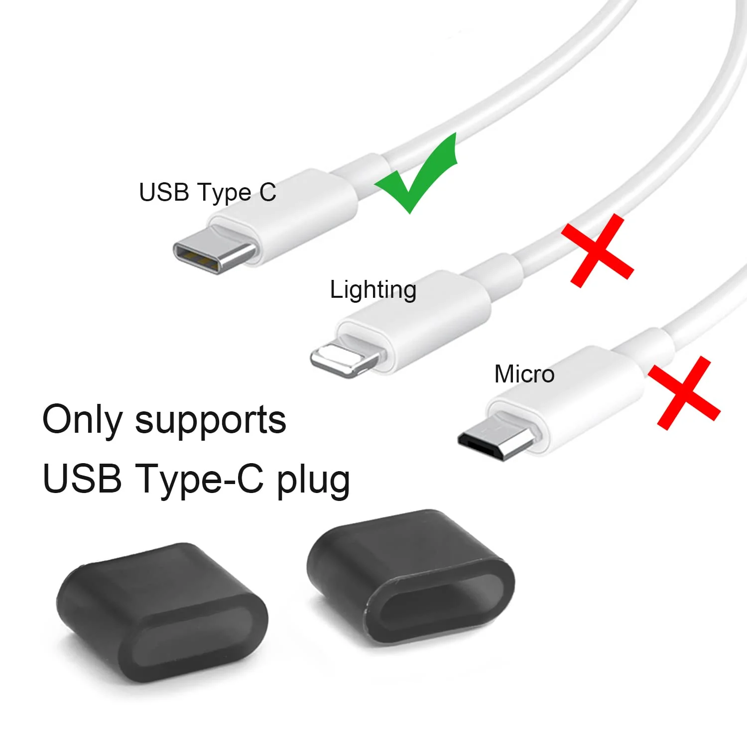 USB Type C Cover Dust Cap Silicone Protectors Port Anti Dust Plug (USB C Cap) USB C Cap - Image 4