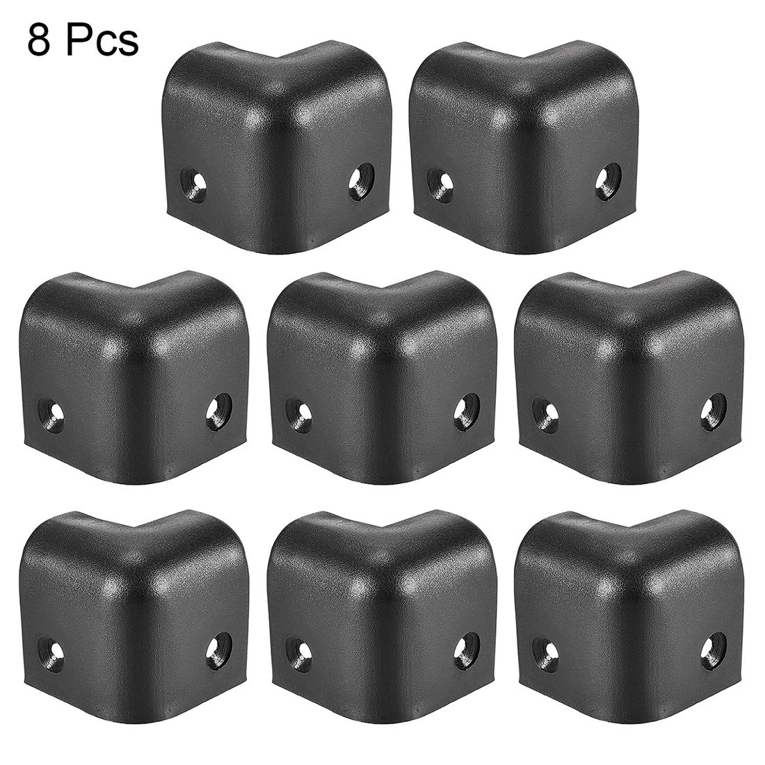 uxcell Speaker Corner Protectors Cabinet Edge Corner 1.14'' Speaker Stackable Guard Wrap Angle Case Protection 8pcs - Image 2